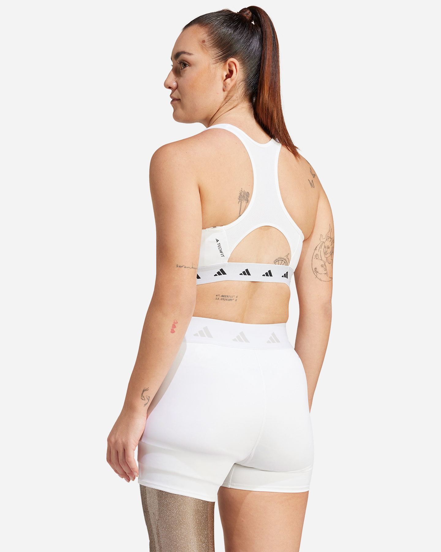 Bra training ADIDAS TECHFIT W - Bianco - 3 | Cisalfa Sport