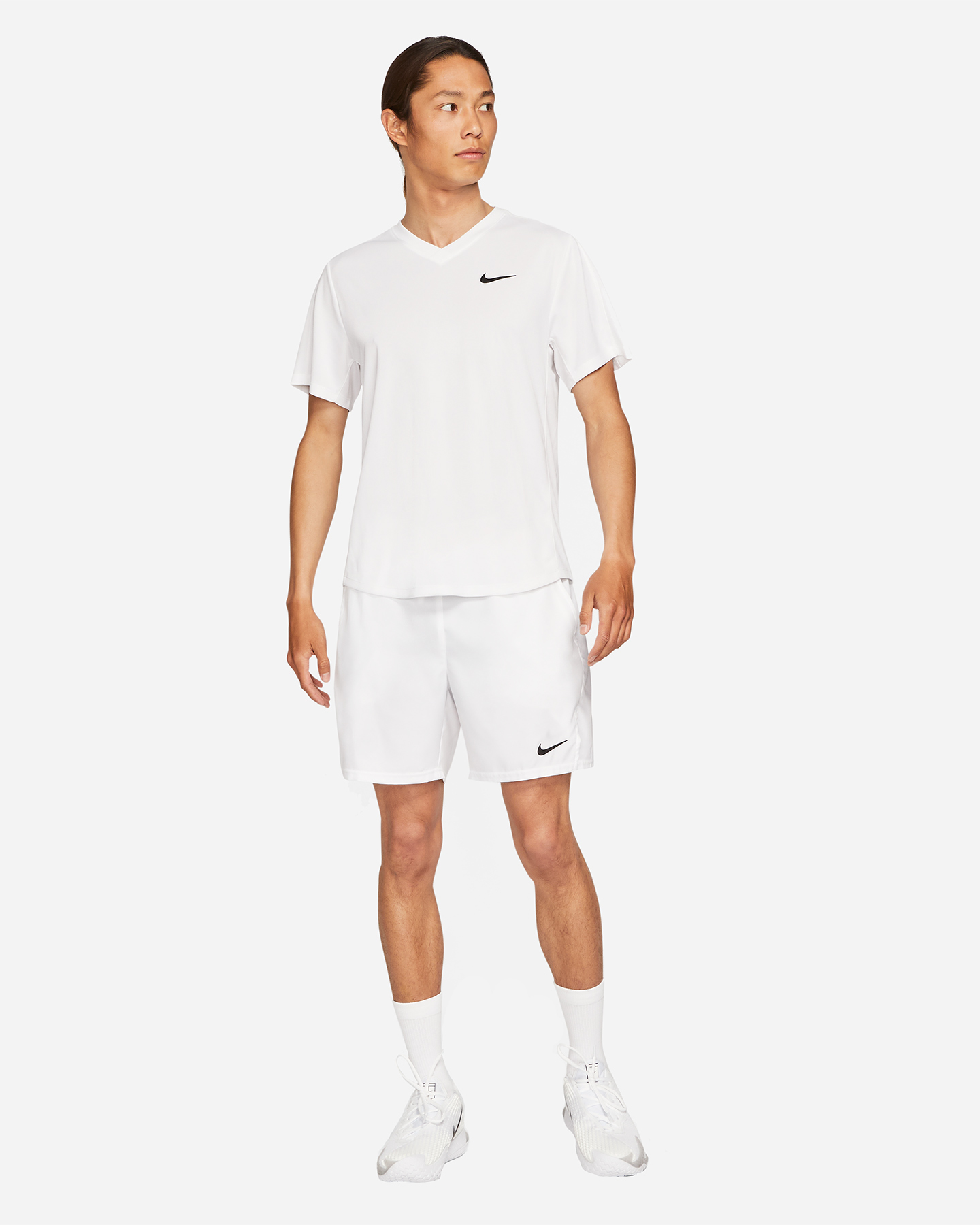 T-shirt tennis NIKE DRI-FIT VICTORY M - Bianco - 2 | Cisalfa Sport