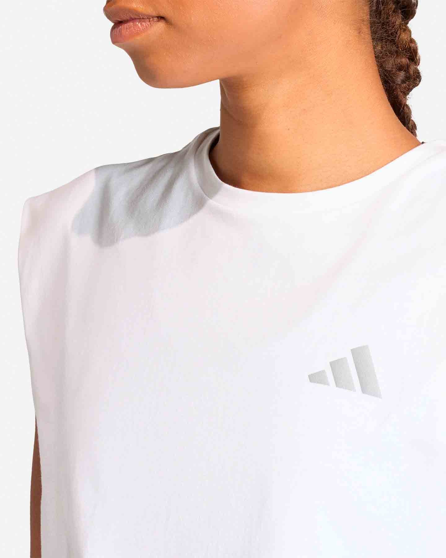 T-shirt running ADIDAS ADI365 ESSENTIALS W - Bianco - 4 | Cisalfa Sport