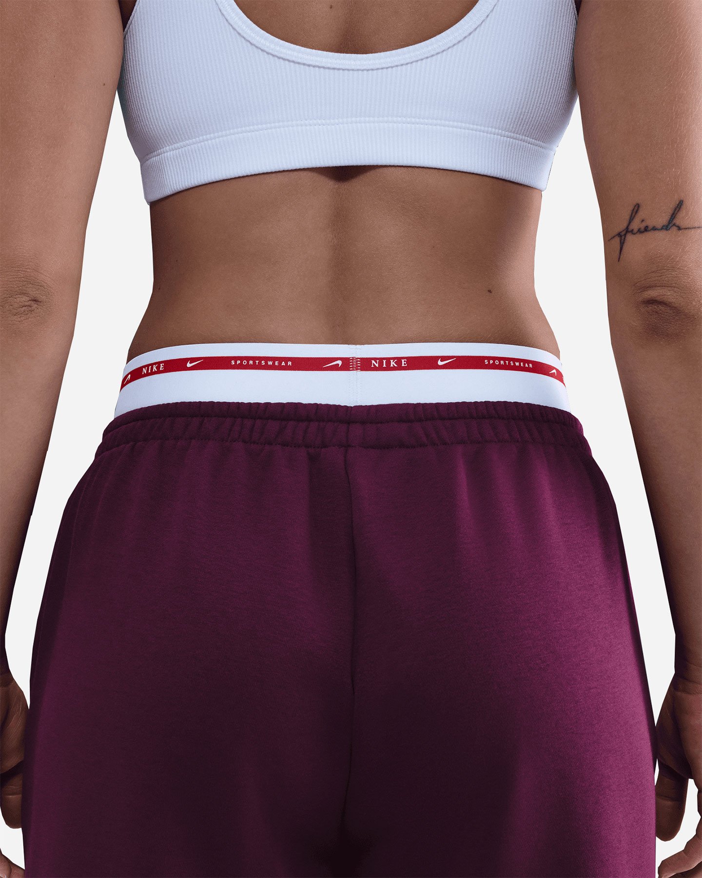 Pantalone NIKE ELASTIC LOGATO LIFE SWOOSH W - Rosso - 5 | Cisalfa Sport