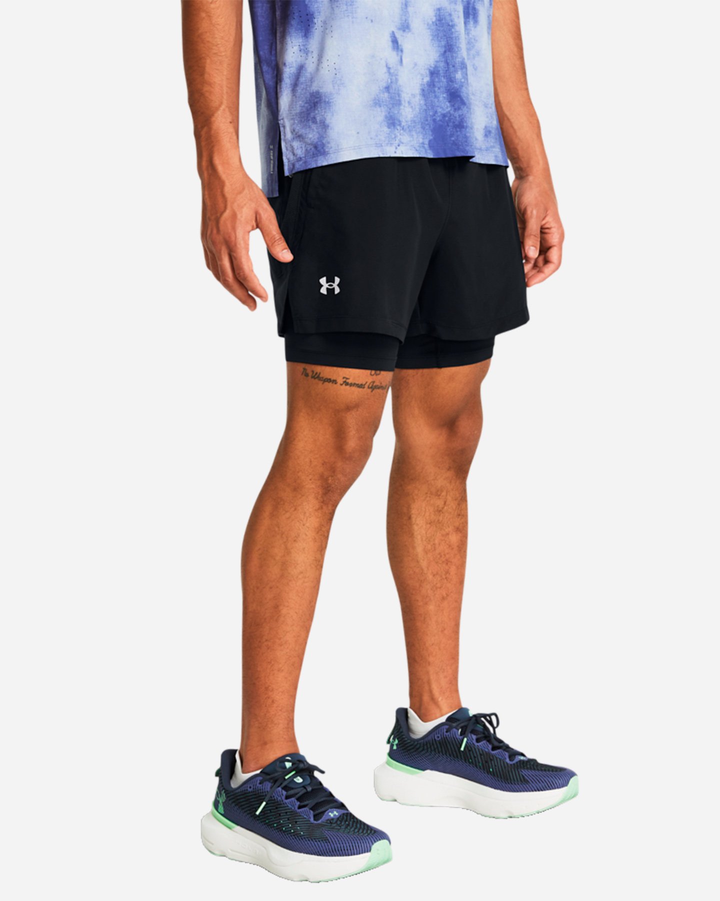 Short running UNDER ARMOUR LAUNCH 5 2IN1 M - Nero - 2 | Cisalfa Sport