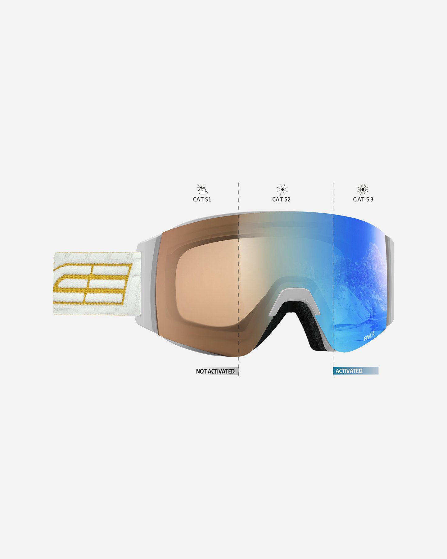 Maschera sci SALICE 105RWX RWX  - Bianco - 0 | Cisalfa Sport