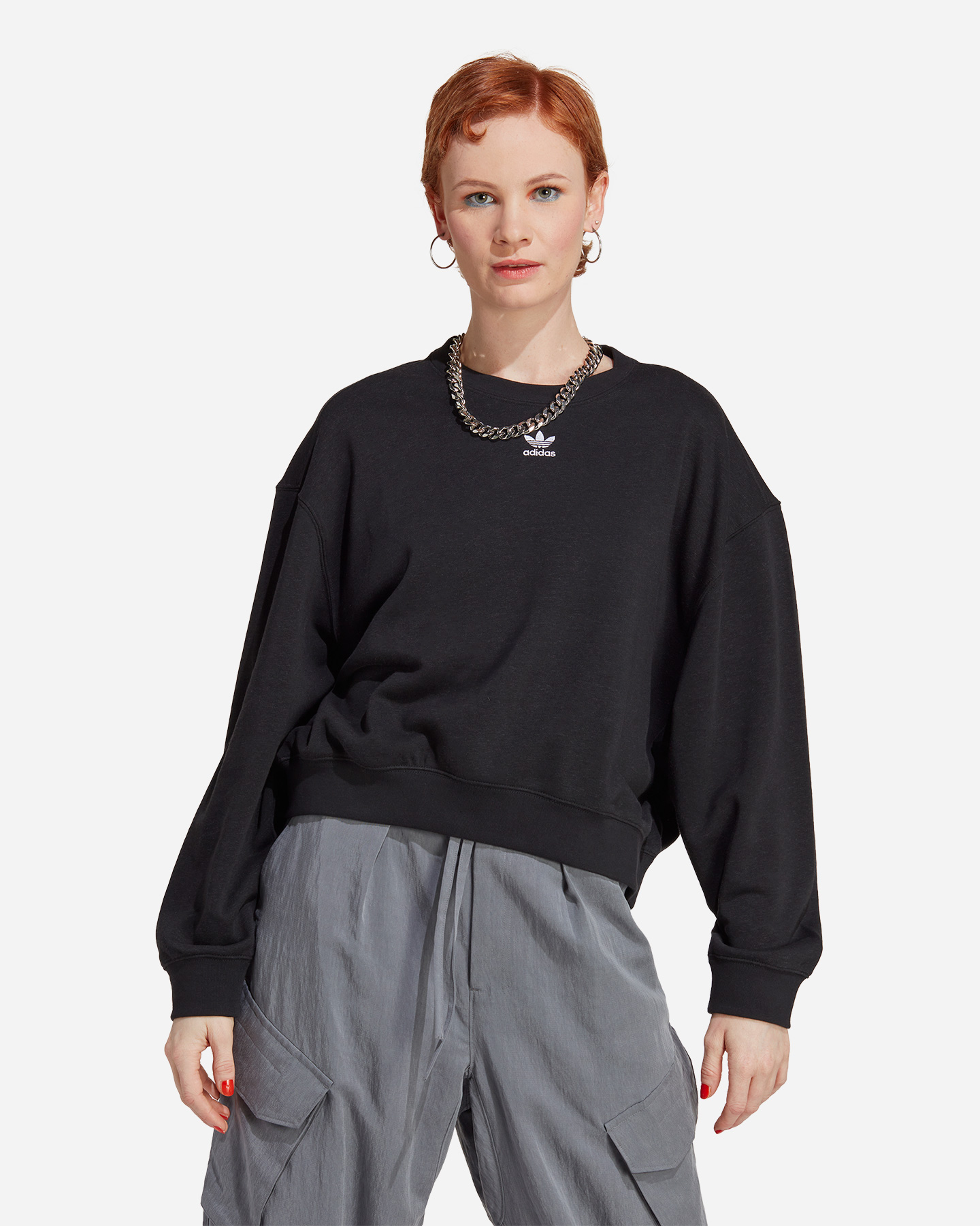 Felpa ADIDAS SMALL LOGO W - Nero - 1 | Cisalfa Sport