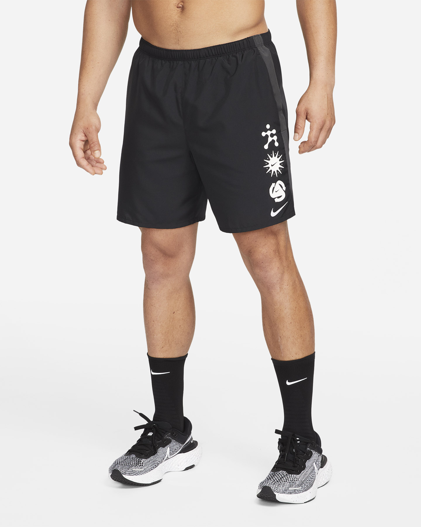 Short running NIKE DRI FIT CHALLENGER WILD RUN 7" GX M - Nero - 0 | Cisalfa Sport