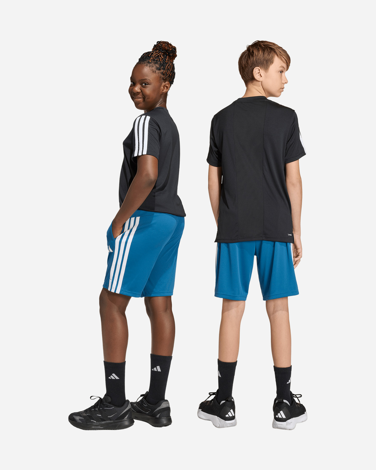 Pantaloncini ADIDAS TRAIN ESSENTIALS 3STRIPES JR - Blu - 1 | Cisalfa Sport