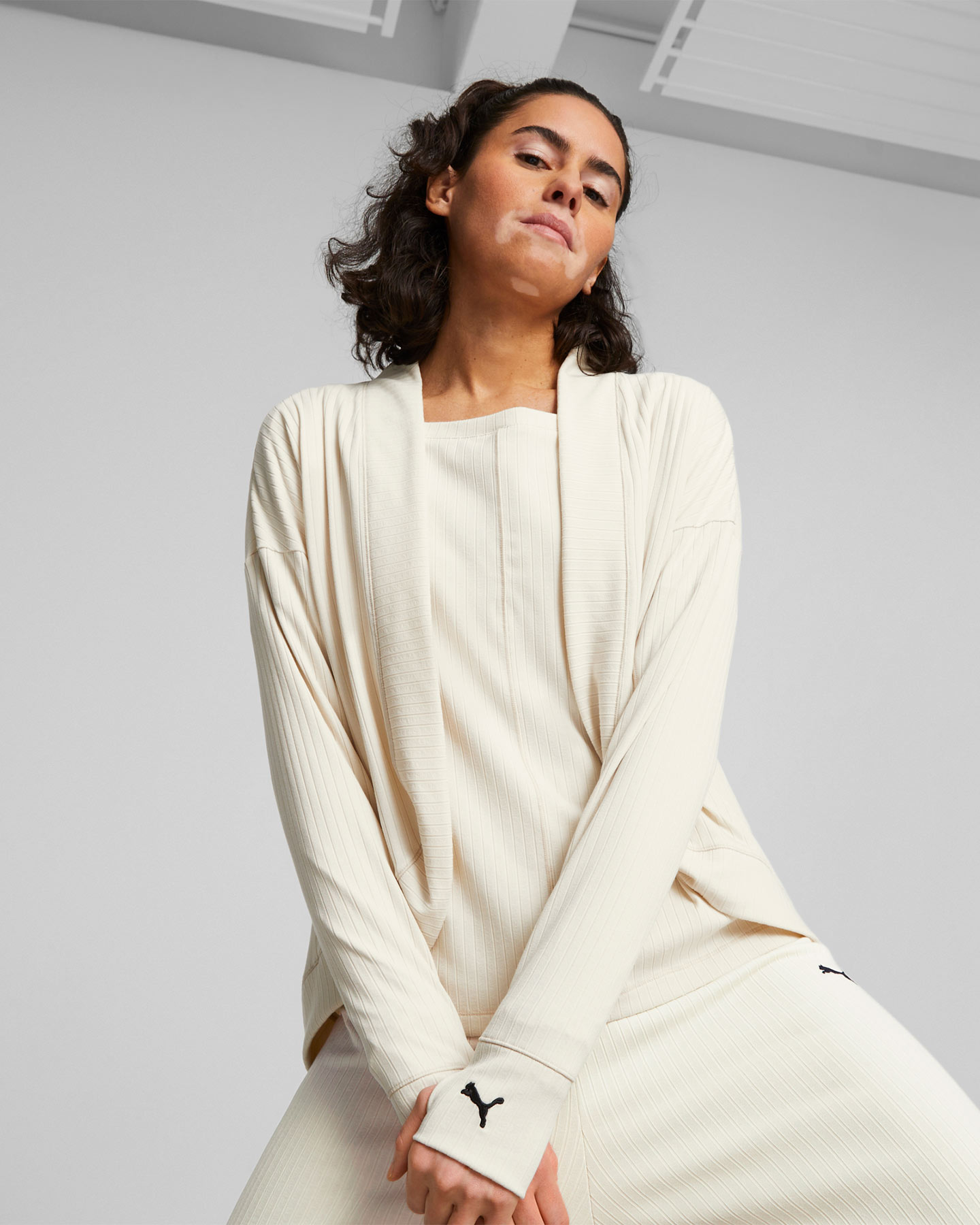 Felpa training PUMA STUDIO W - Bianco - 2 | Cisalfa Sport