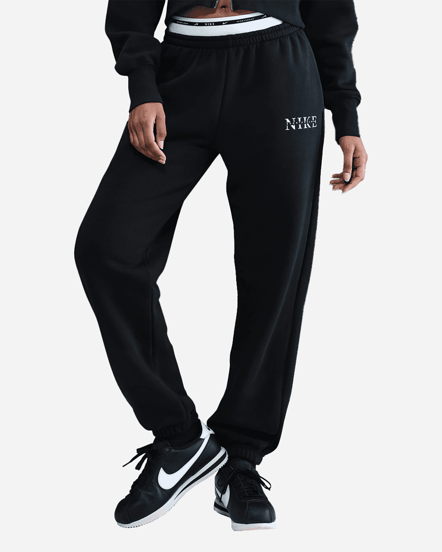 Pantalone NIKE ELASTIC LOGATO PHOENIX W - Nero - 0 | Cisalfa Sport