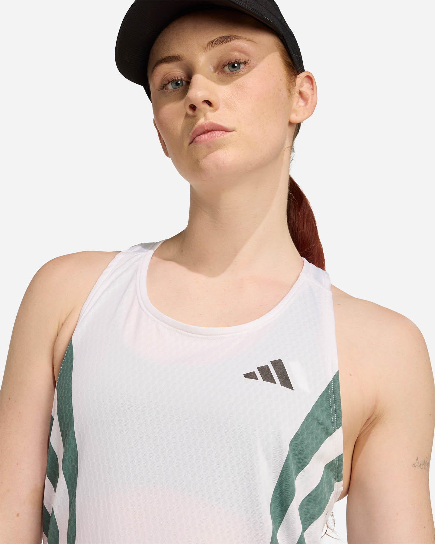 Canotta running ADIDAS ADIZERO W - Bianco - 4 | Cisalfa Sport