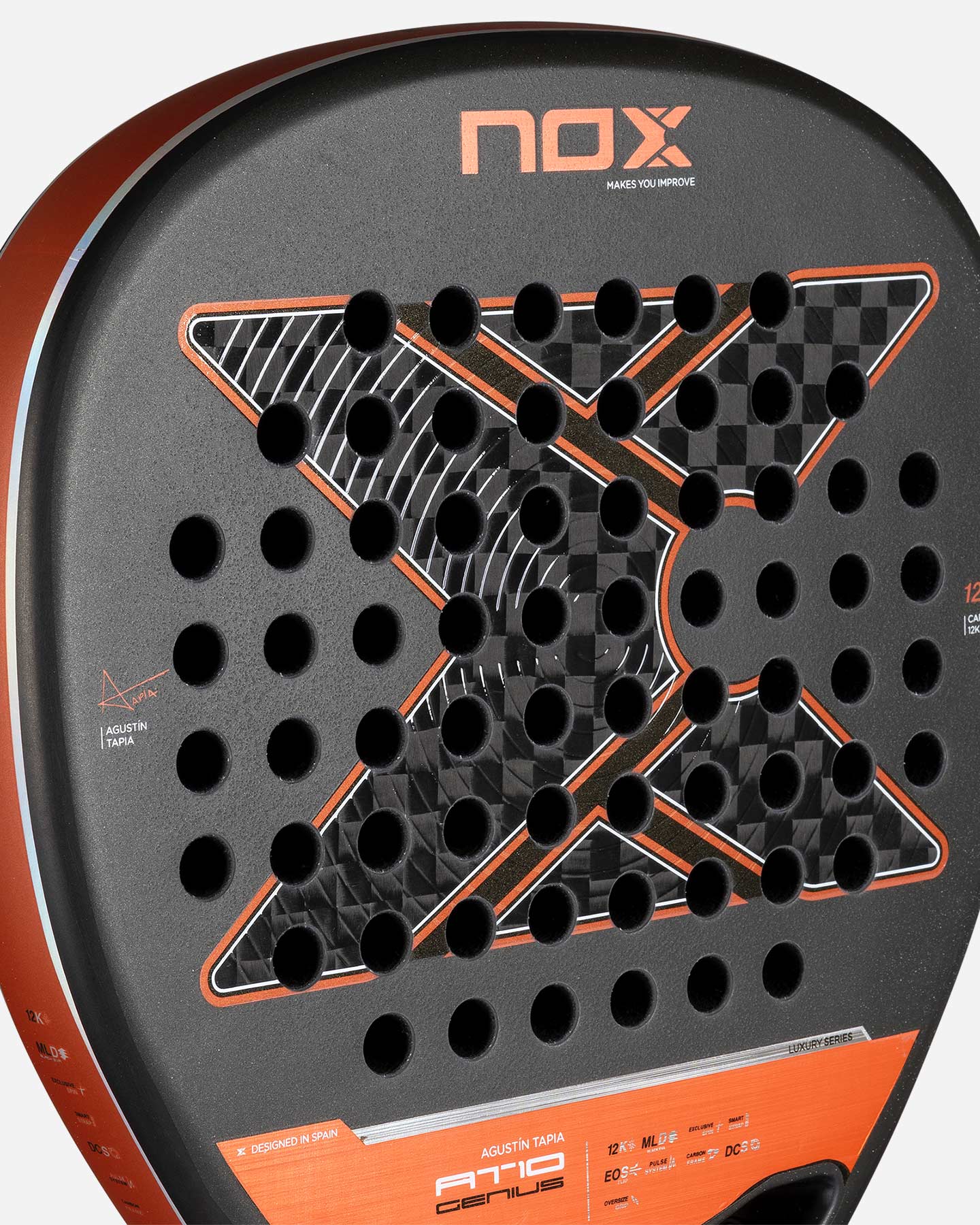 Racchetta padel performance NOX AT10 GENIUS ATTACK 12K  - Nero - 4 | Cisalfa Sport