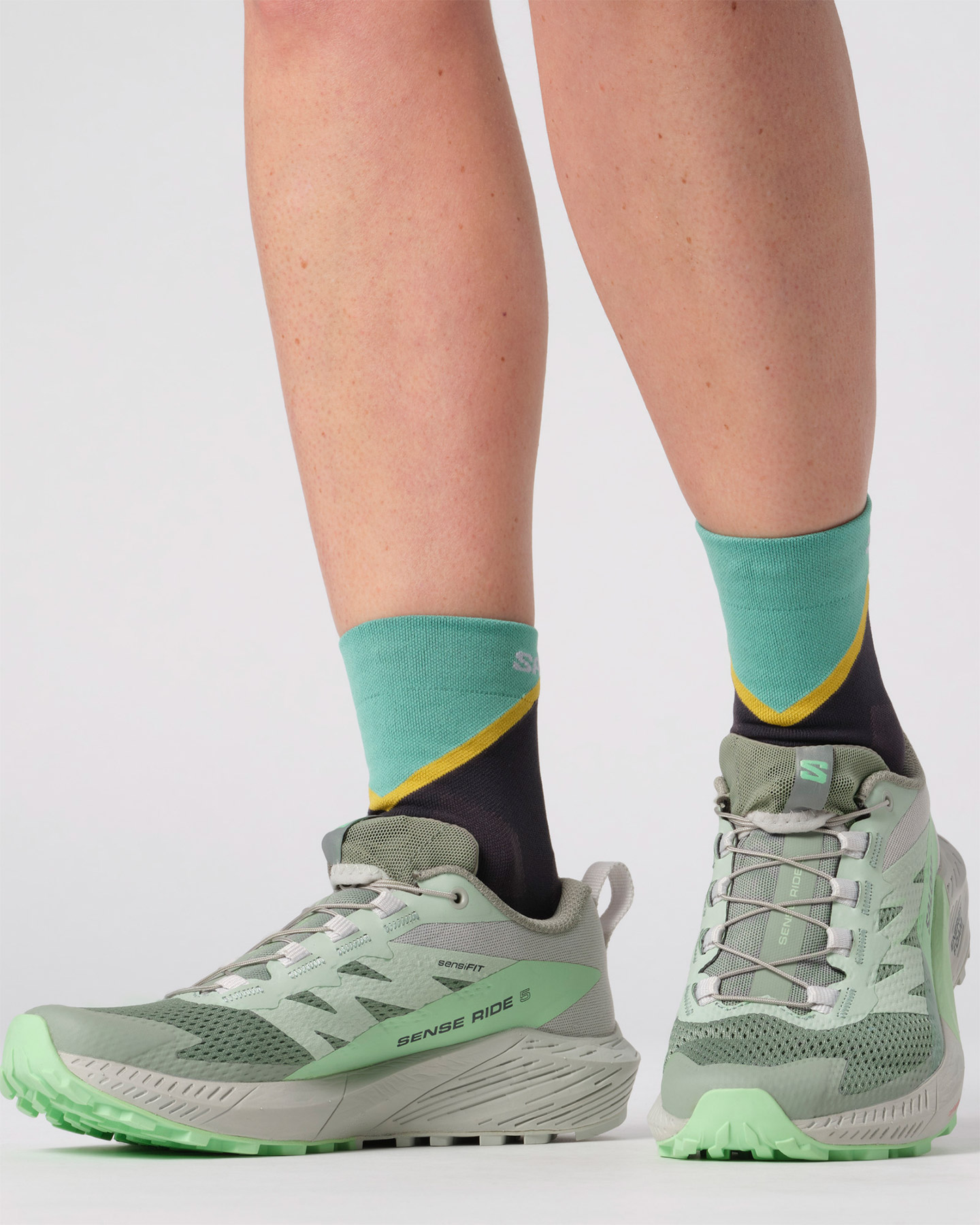 Scarpe trail SALOMON SENSE RIDE 5 W - Verde - 5 | Cisalfa Sport