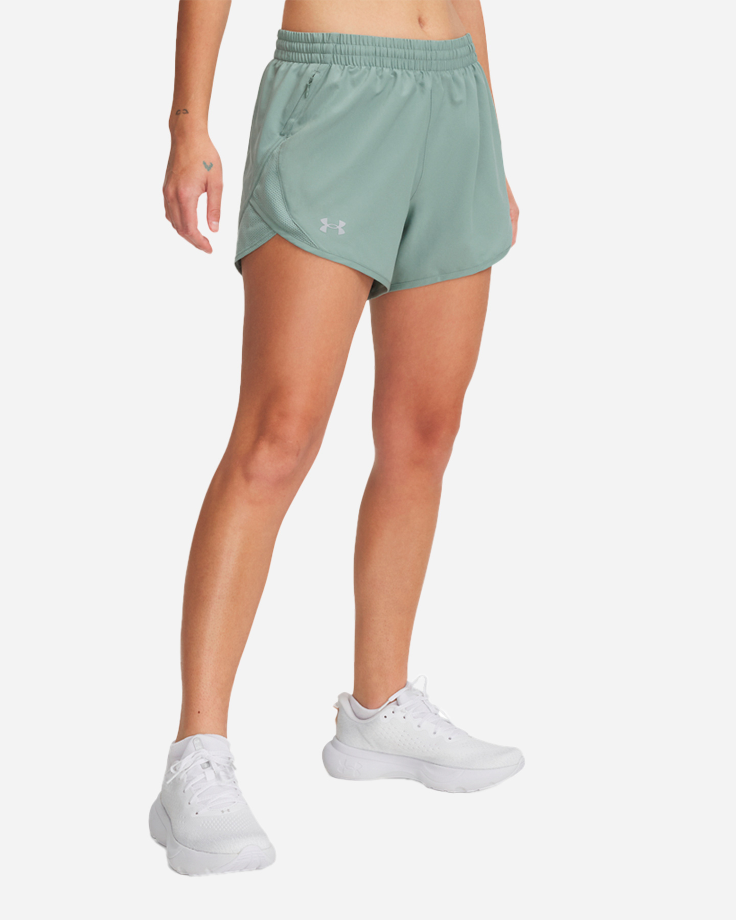 Short running UNDER ARMOUR FLY BY W - Verde - 0 | Cisalfa Sport