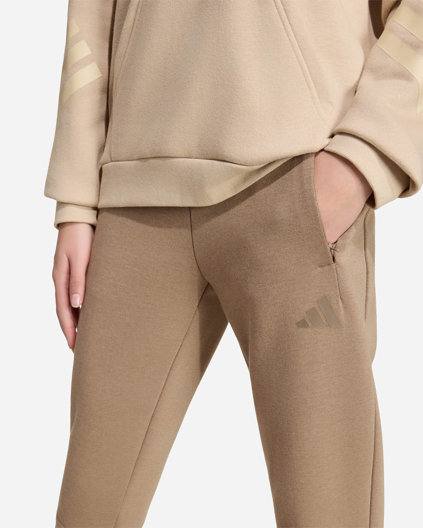 Pantalone ADIDAS FUTURE ICONS JR - Marrone - 4 | Cisalfa Sport