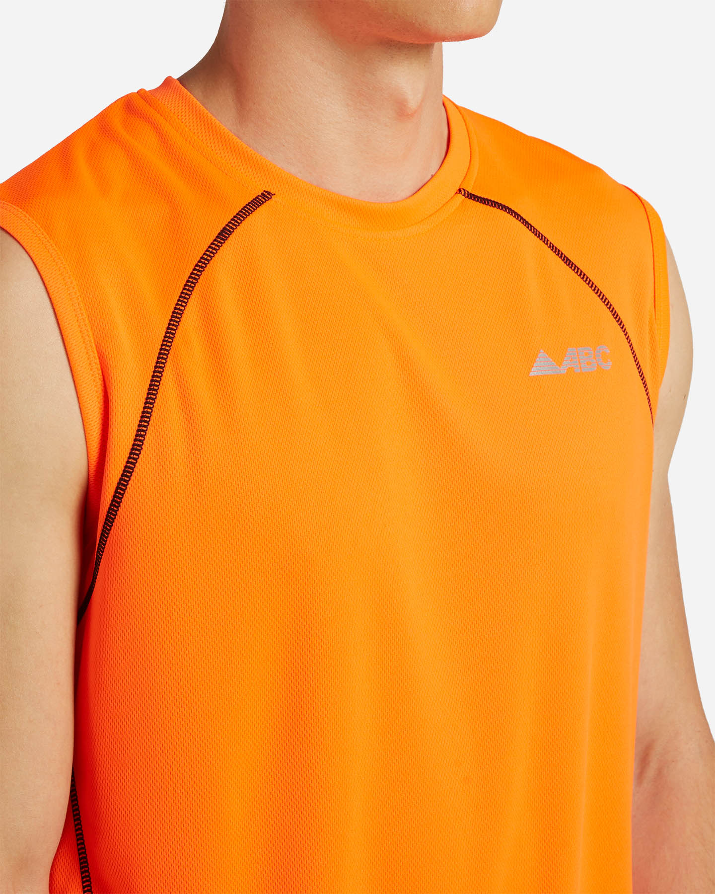 Canotta running ABC RUNNING M - Arancione - 4 | Cisalfa Sport