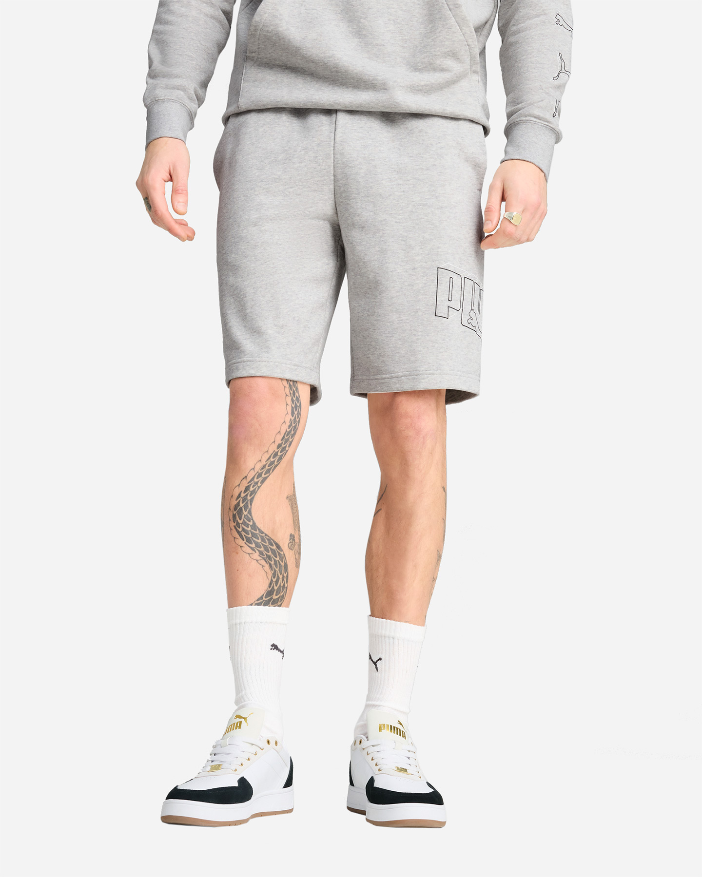 Pantaloncini PUMA LOGO LAB M - Grigio - 2 | Cisalfa Sport