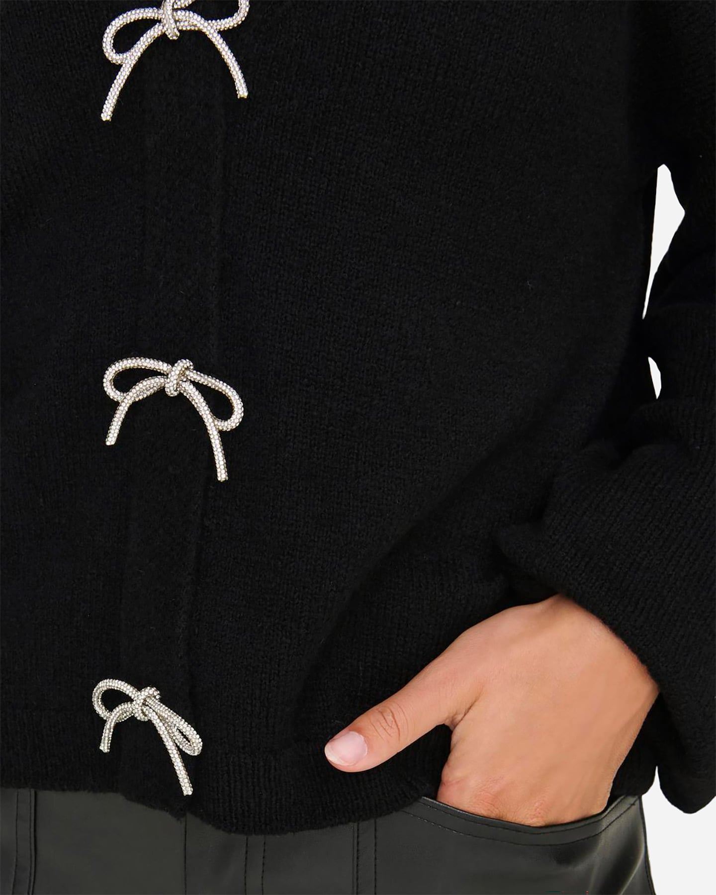 Cardigan ONLY FIOCCHI STRASS W - Nero - 5 | Cisalfa Sport