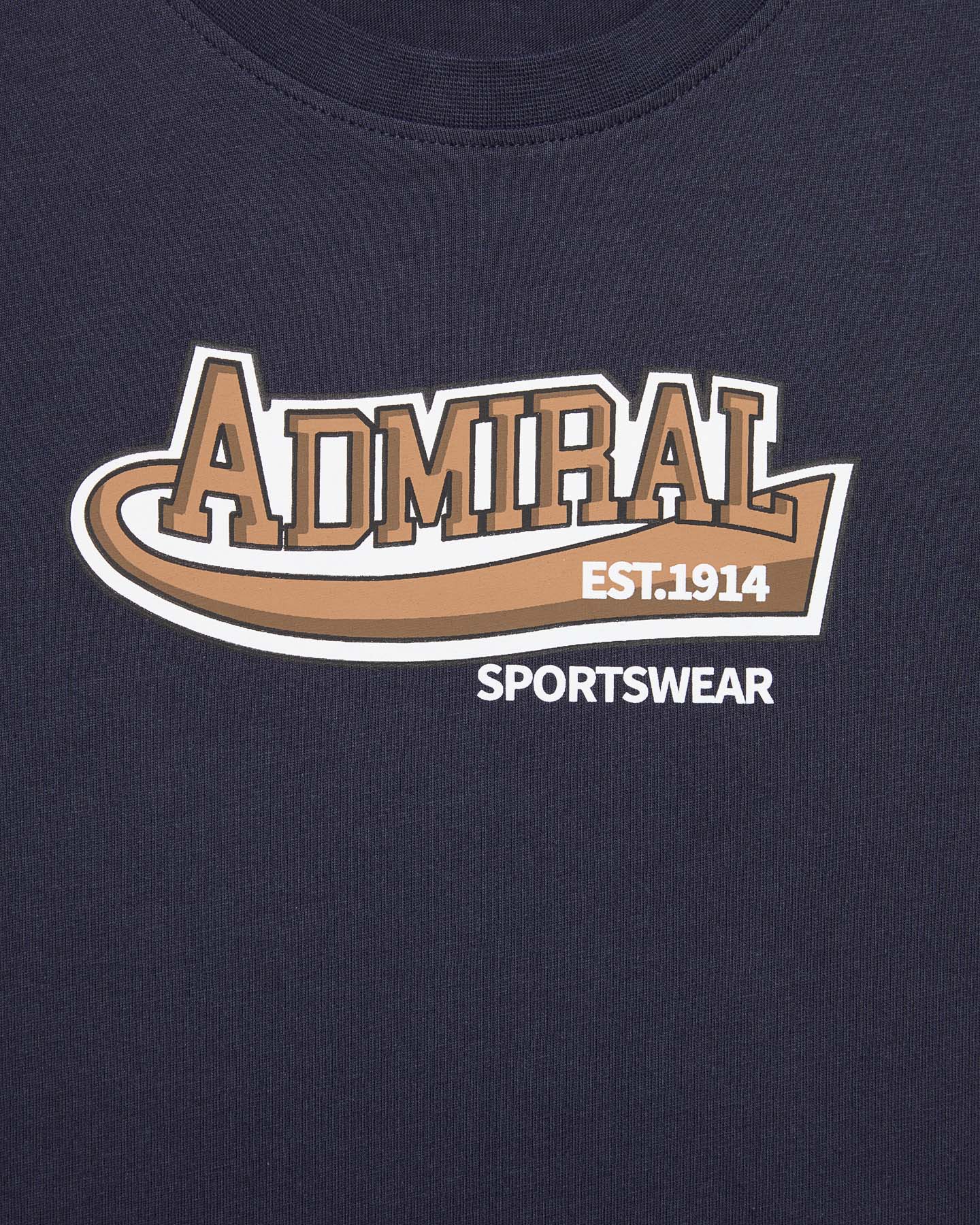 T-shirt ADMIRAL VARSITY JR - Blu - 2 | Cisalfa Sport