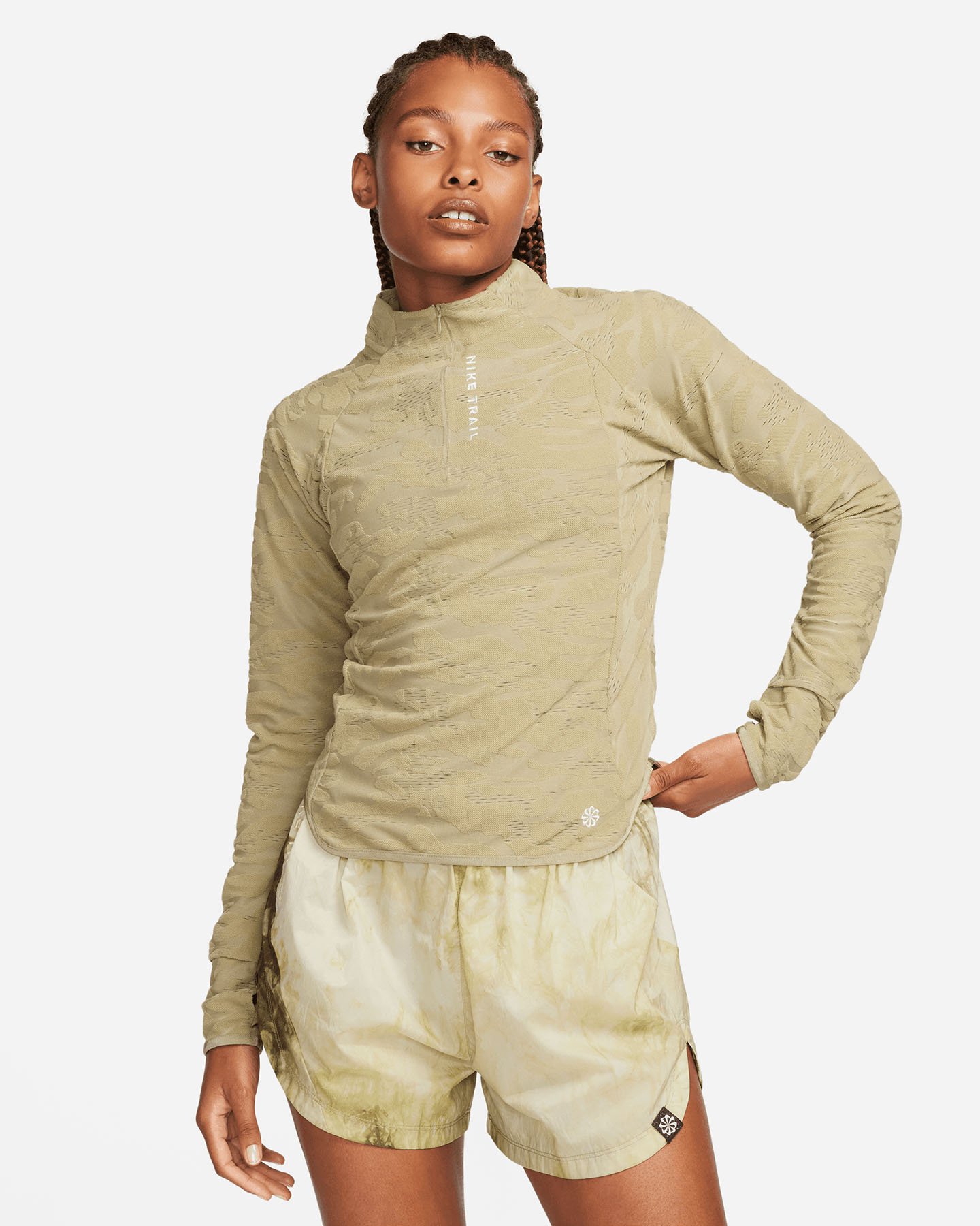 Maglia running NIKE MIDLAYER W - Verde - 0 | Cisalfa Sport