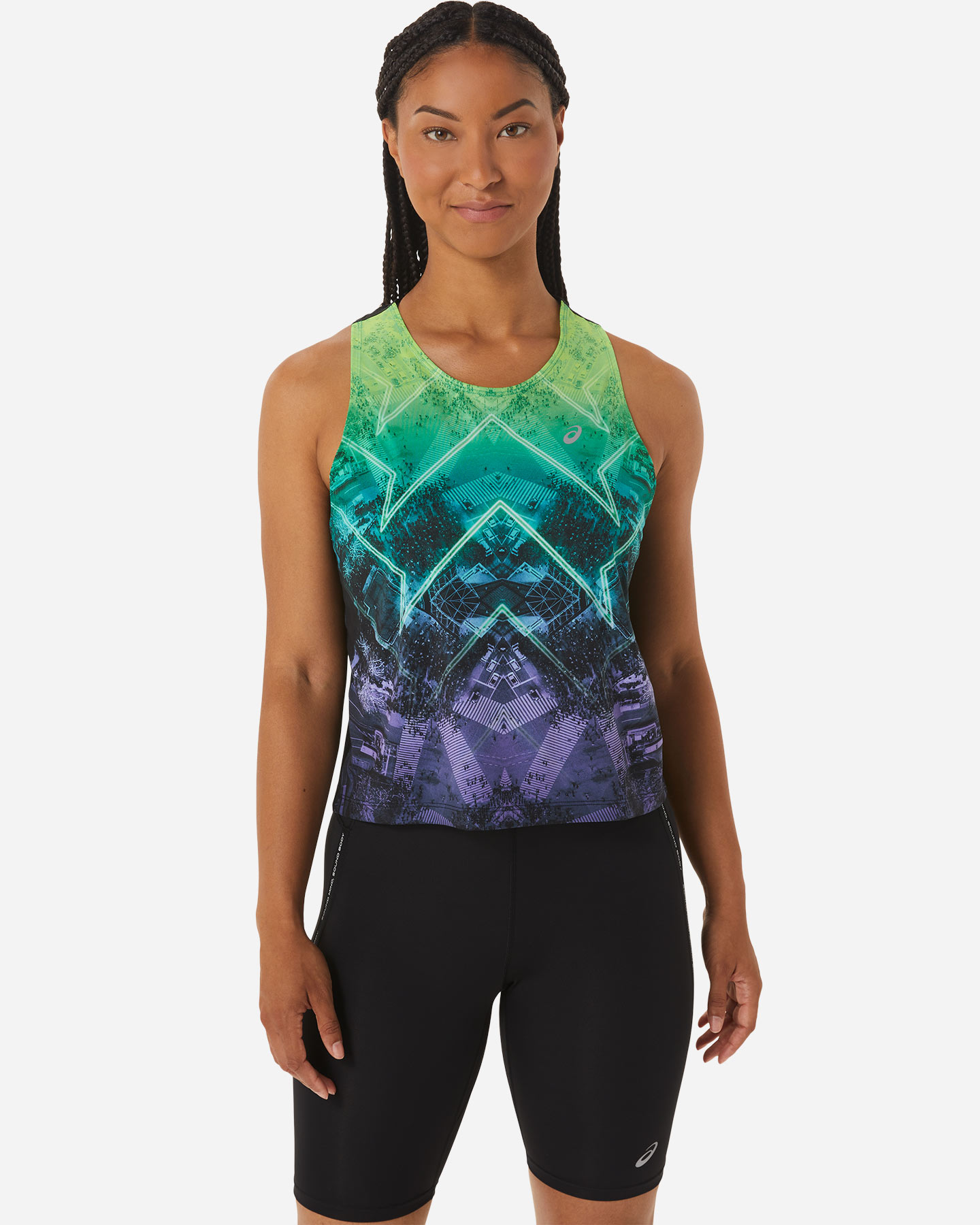 Canotta running ASICS MARATHON TANK W - Verde - 0 | Cisalfa Sport