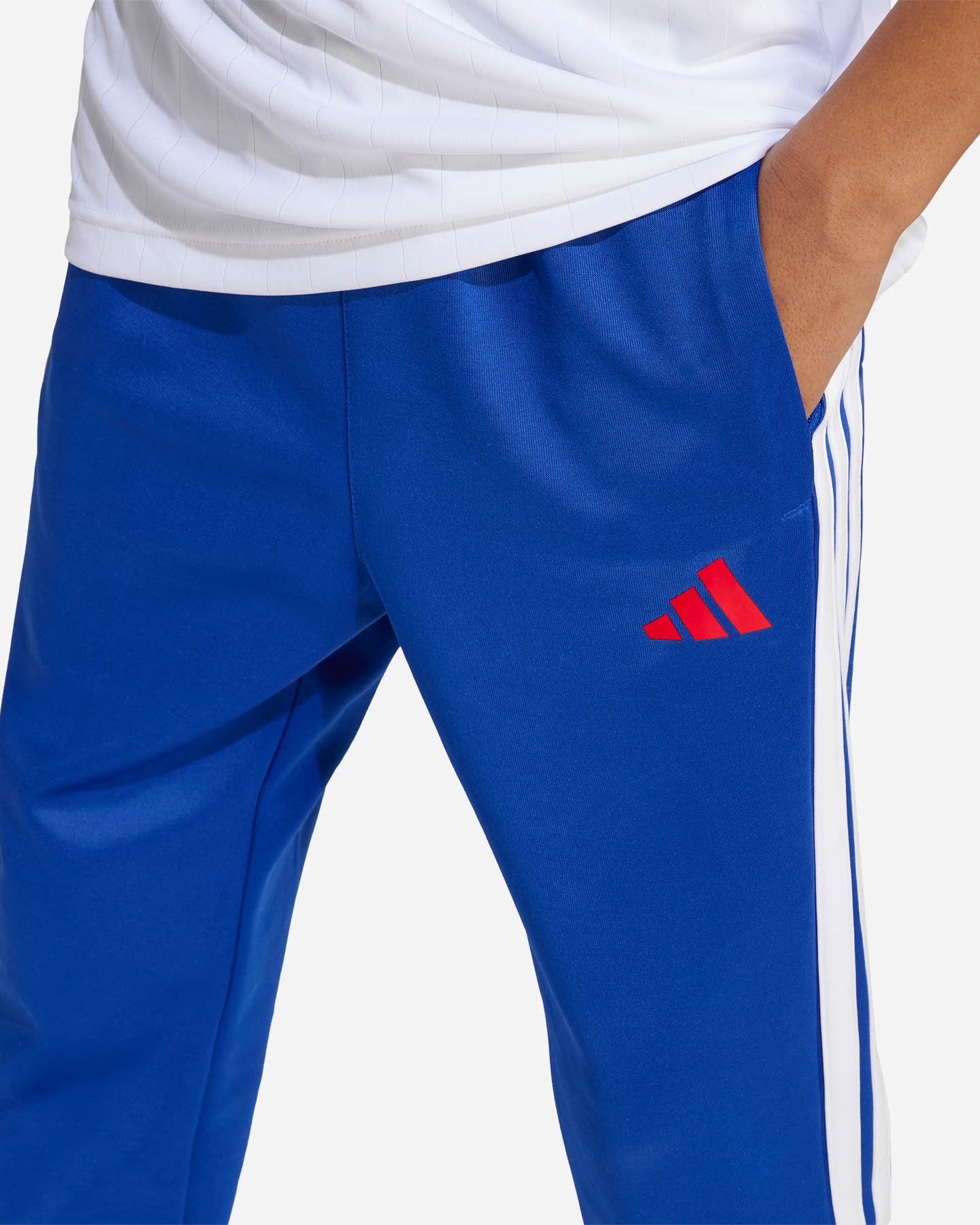 Pantalone ADIDAS 3STRIPES TIRO JR - Blu royal - 4 | Cisalfa Sport