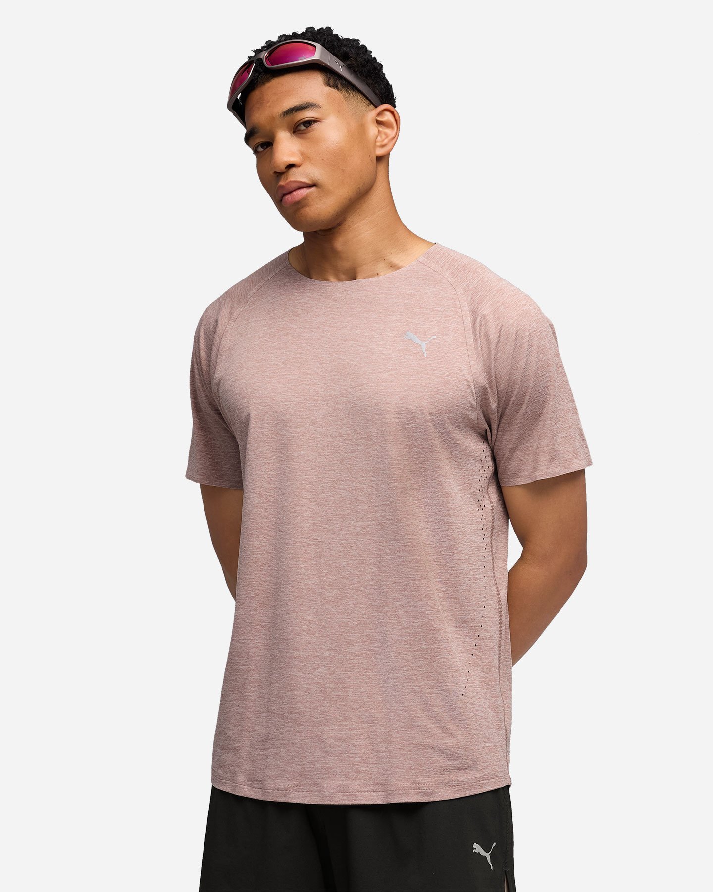 T-shirt running PUMA EVERYDAY CLOUDSPUN M - Marrone - 2 | Cisalfa Sport