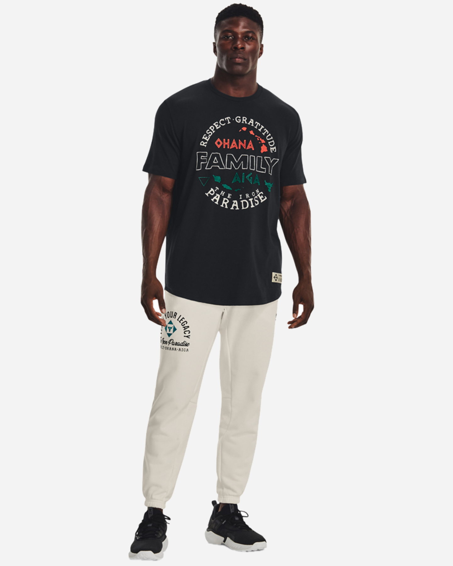 T-shirt UNDER ARMOUR THE ROCK FAMILY M - Nero - 4 | Cisalfa Sport