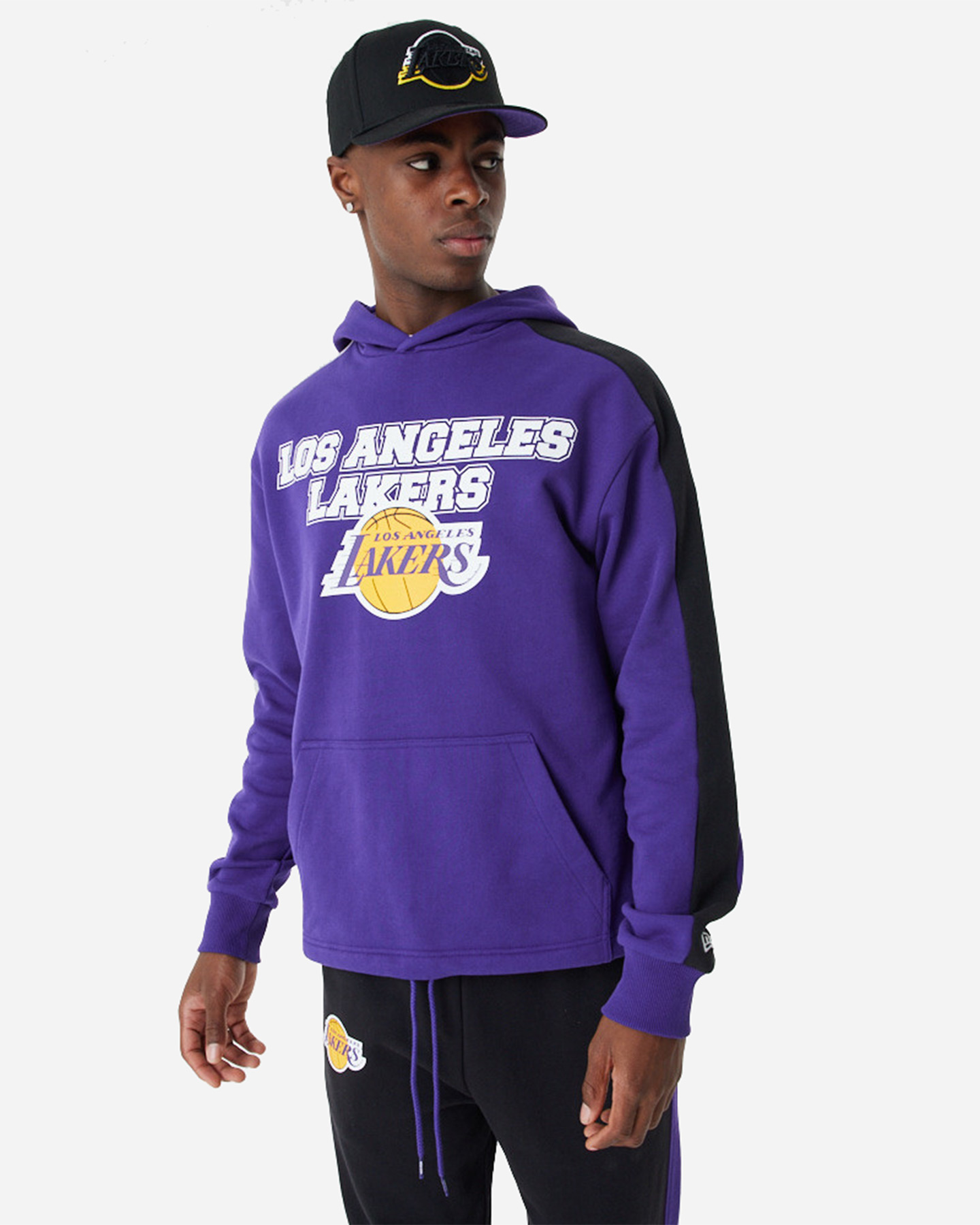 Image of New Era Large Graphic Los Angeles Lakers M - Abbigliamento Basket - Uomo