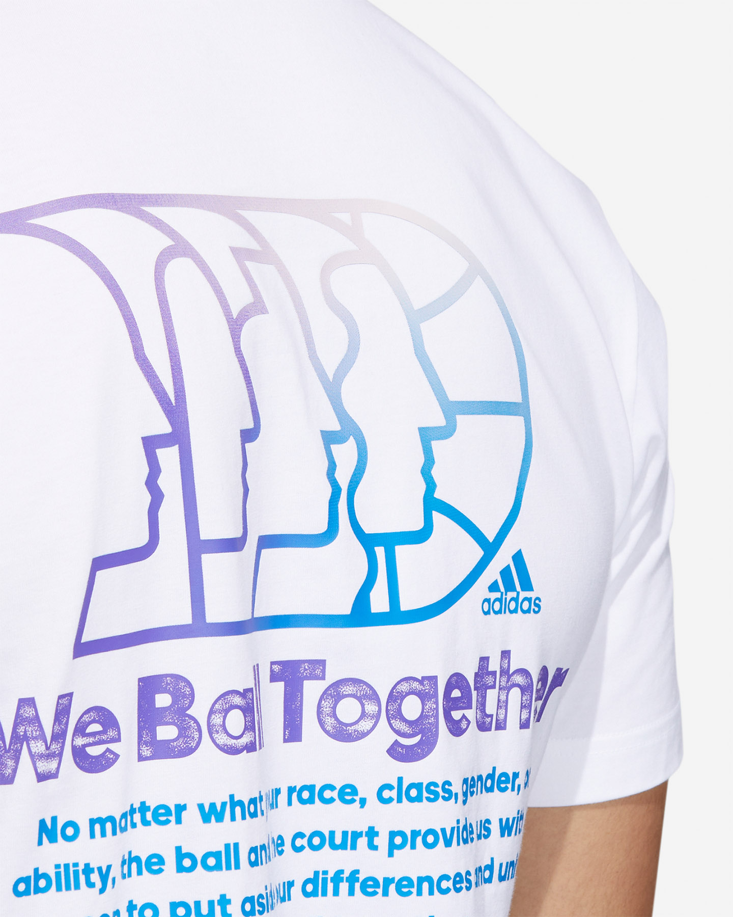 Maglia basket ADIDAS WBT STORY M - Bianco - 2 | Cisalfa Sport