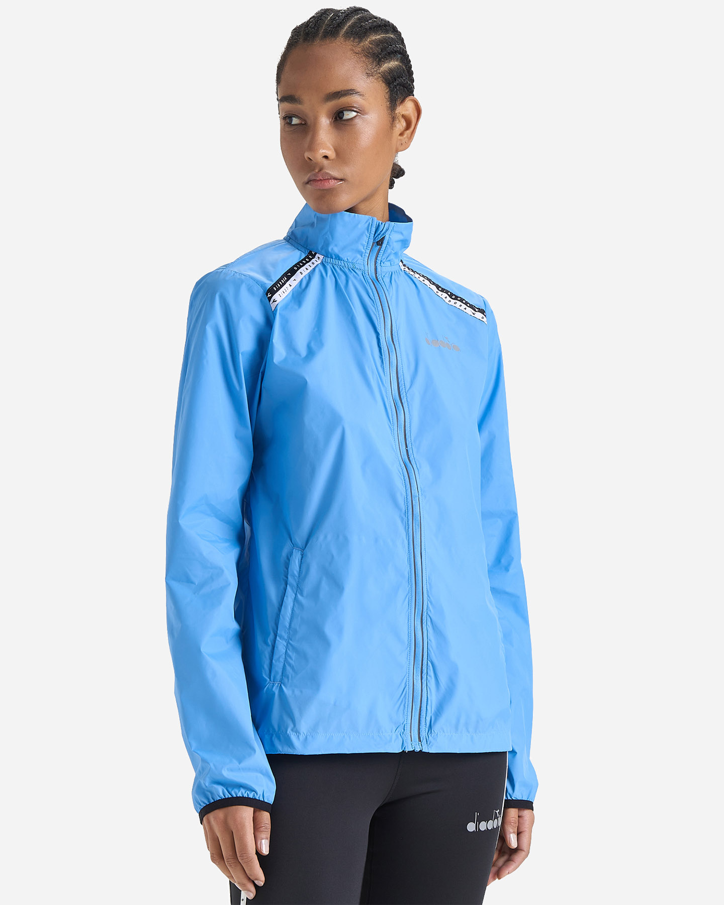 Giacca running DIADORA PACKABLE WIND W - Azzurro - 1 | Cisalfa Sport