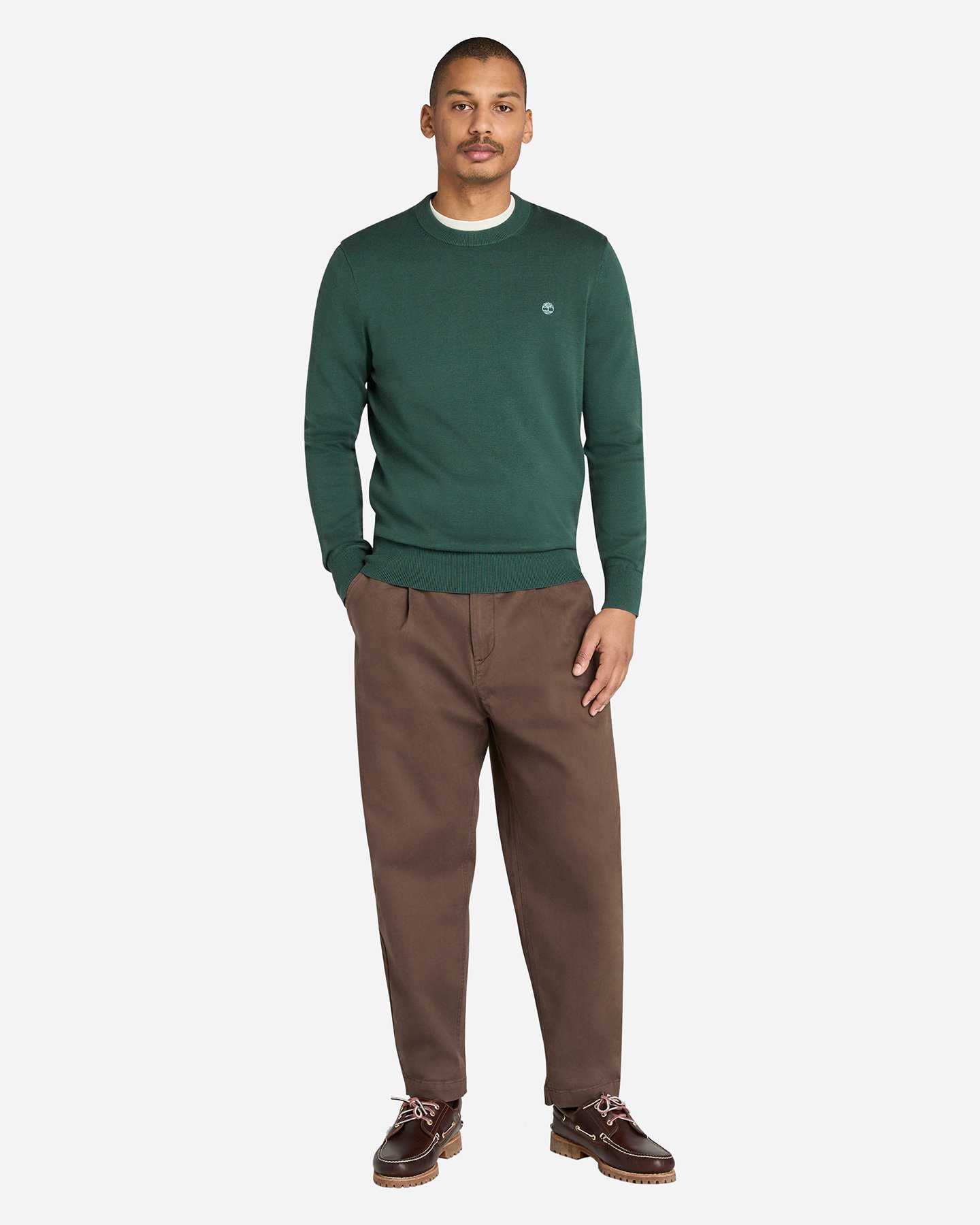 Maglione TIMBERLAND SMALL LOGO M - Verde - 3 | Cisalfa Sport