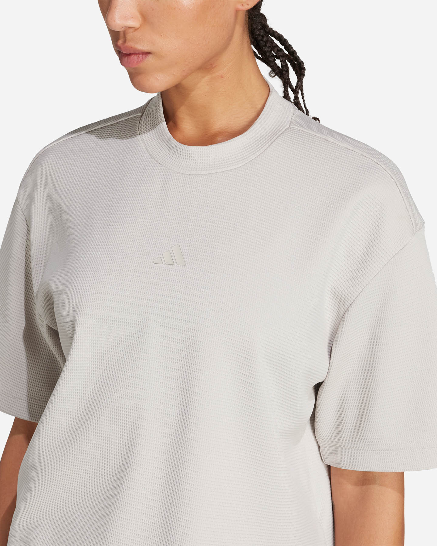 T-shirt training ADIDAS CROP YOGA W - Beige - 5 | Cisalfa Sport