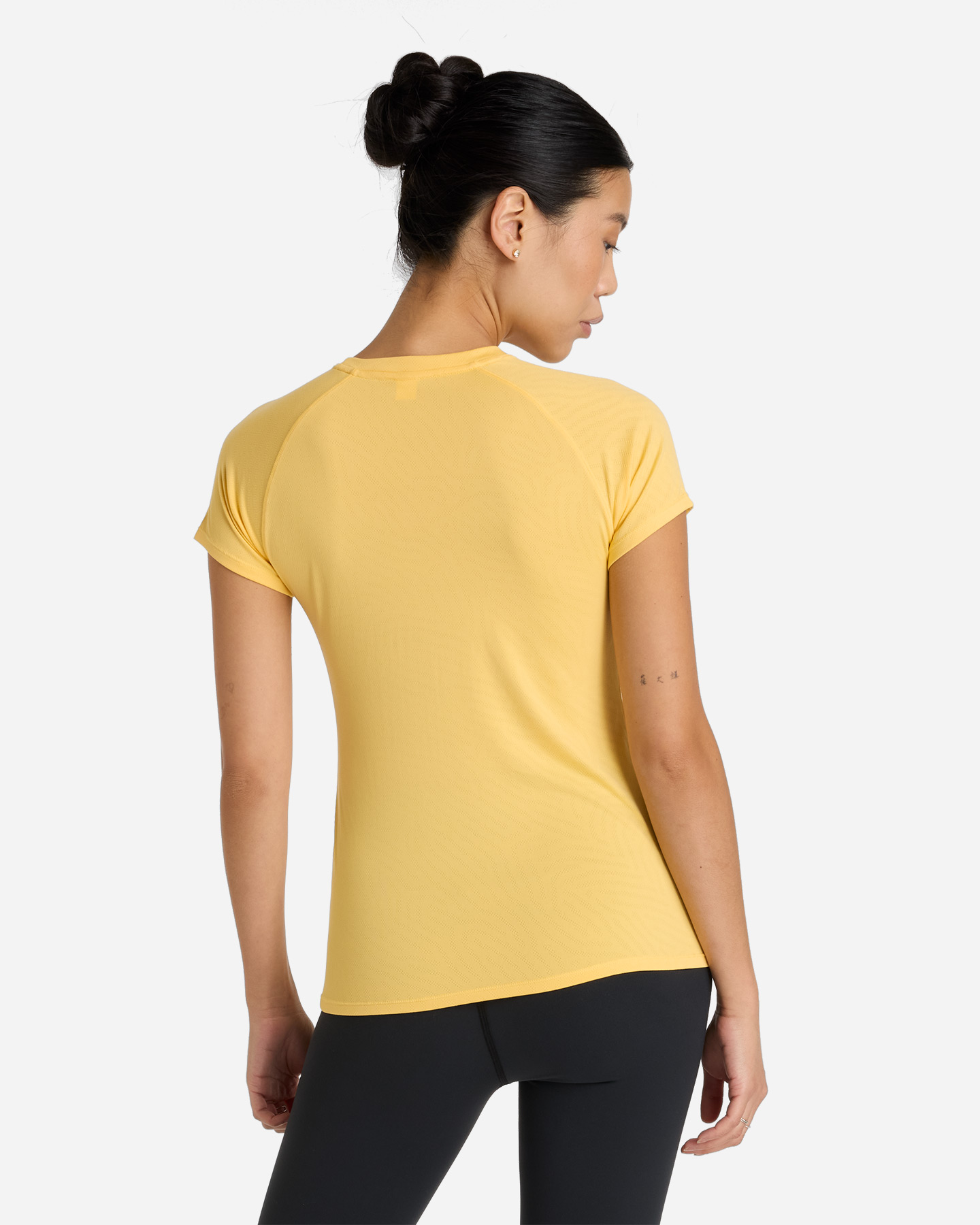T-shirt running NEW BALANCE JACQUARD W - Giallo - 2 | Cisalfa Sport