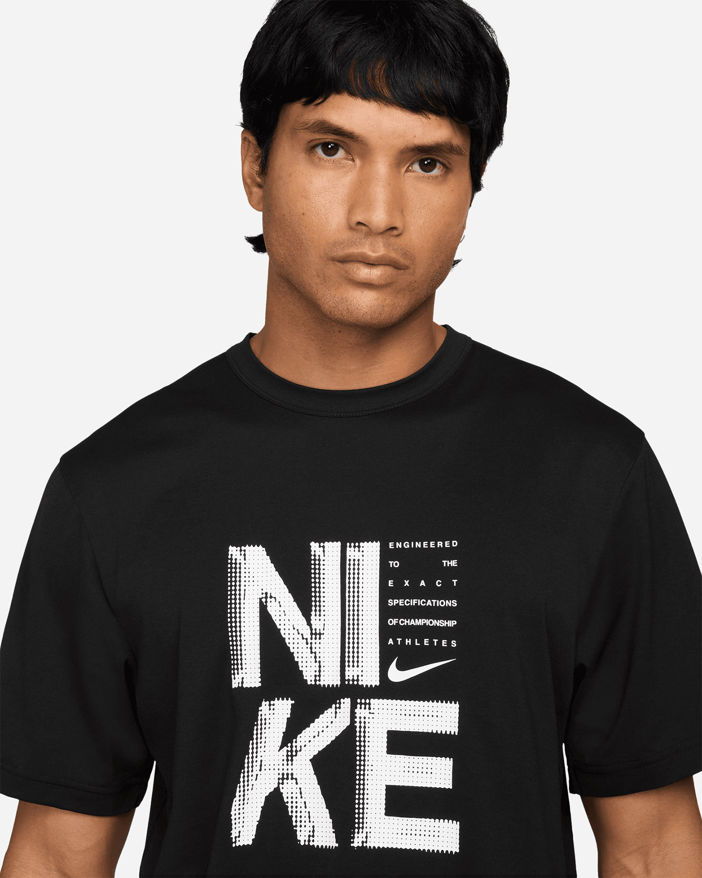 T-shirt training NIKE DRI FIT GRAPHIC M - Nero - 2 | Cisalfa Sport