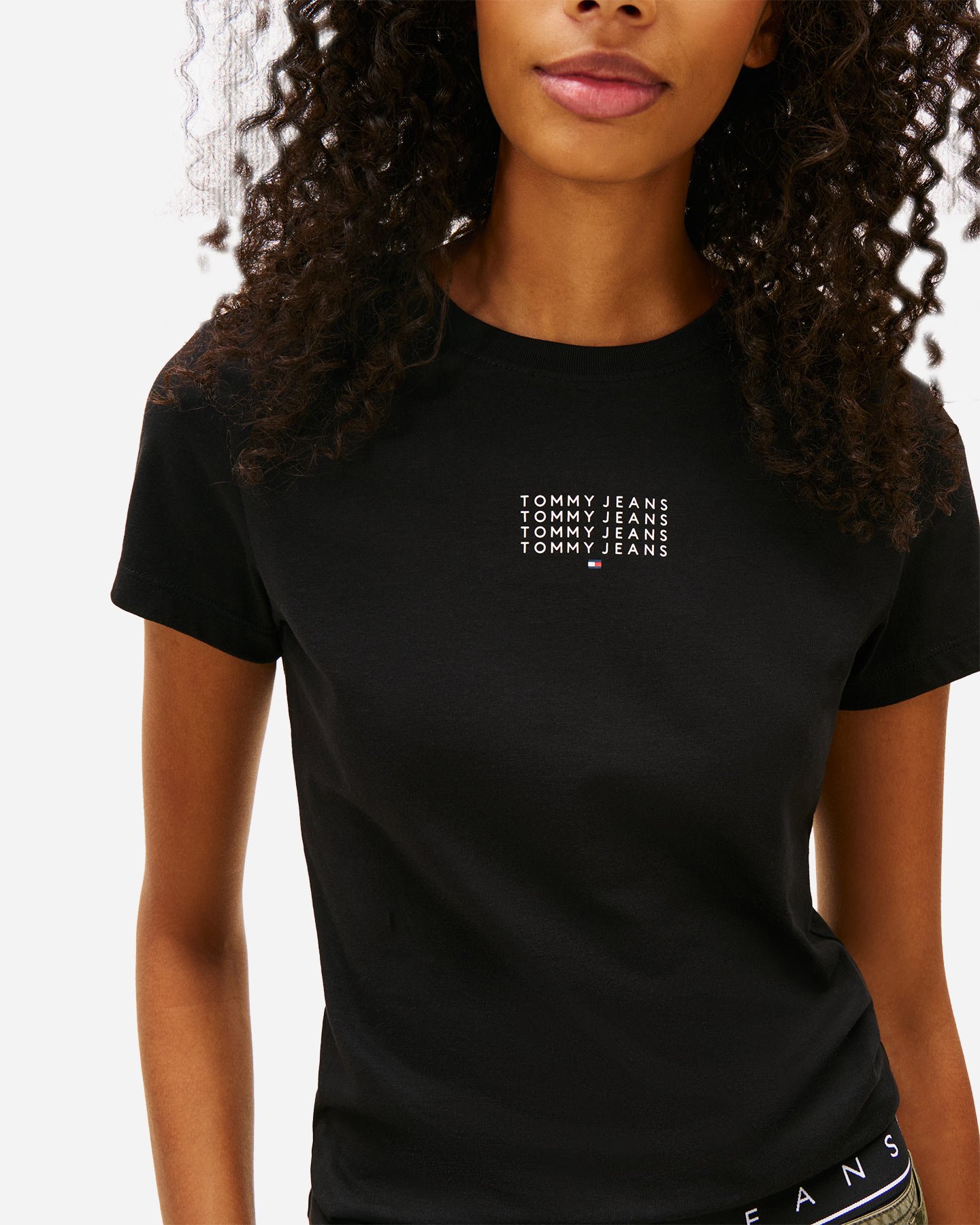 T-shirt TOMMY HILFIGER SLIM MULTI LINEAR W - Nero - 4 | Cisalfa Sport