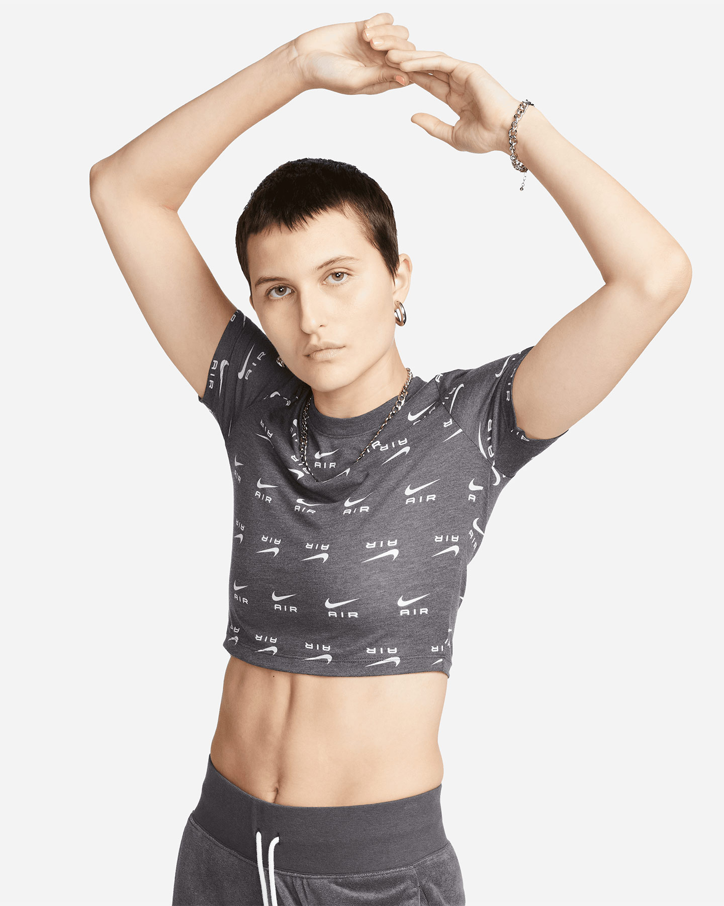 T-shirt NIKE CROP AIR W - Nero - 0 | Cisalfa Sport