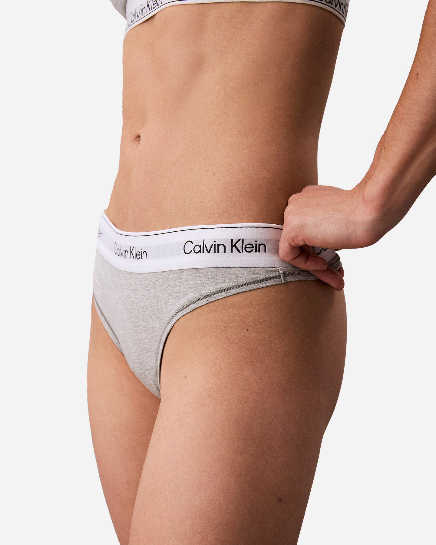 Intimo CALVIN KLEIN UNDERWEAR SLIP THONG W - Grigio - 4 | Cisalfa Sport