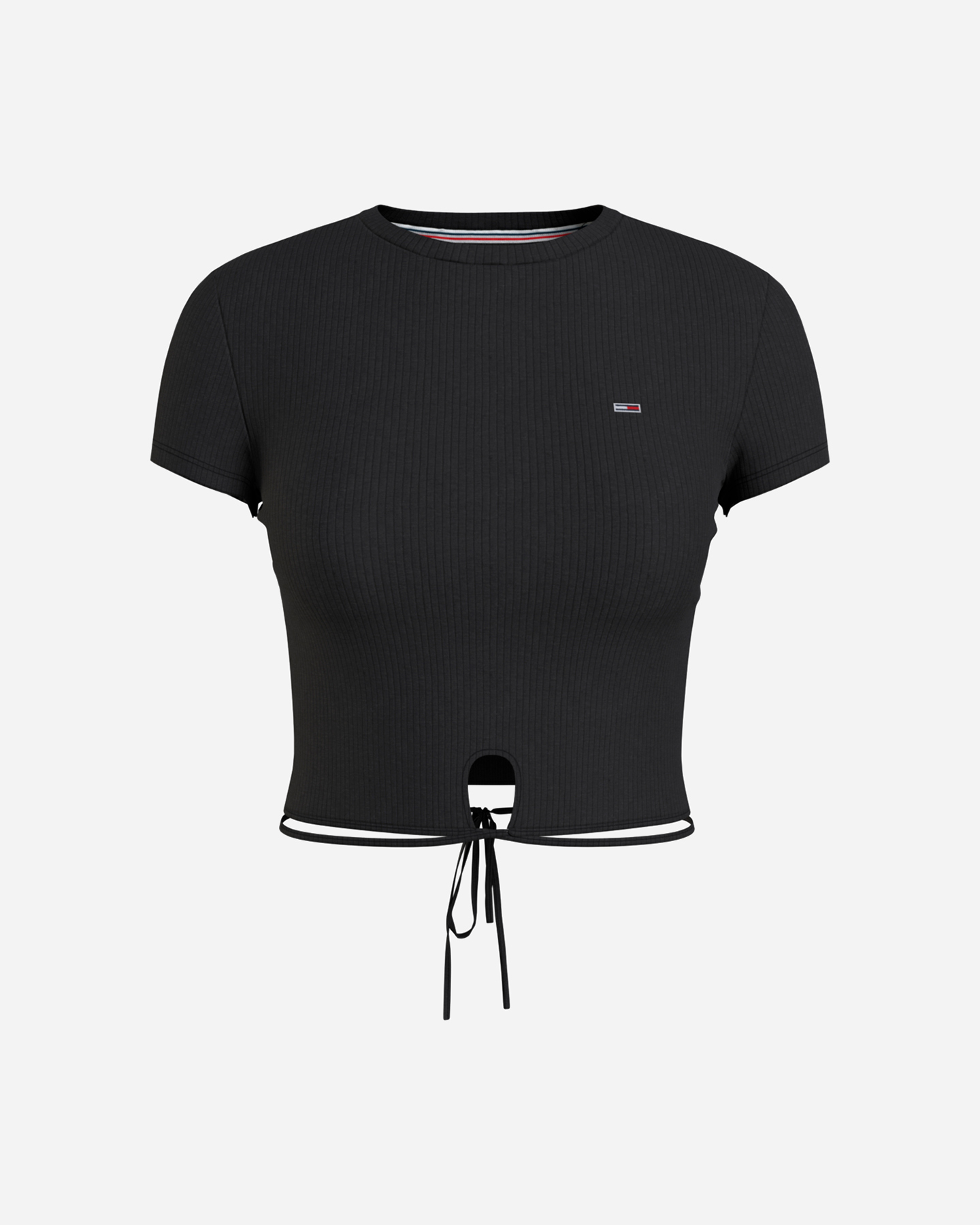 T-shirt TOMMY HILFIGER CROP W - Nero - 0 | Cisalfa Sport