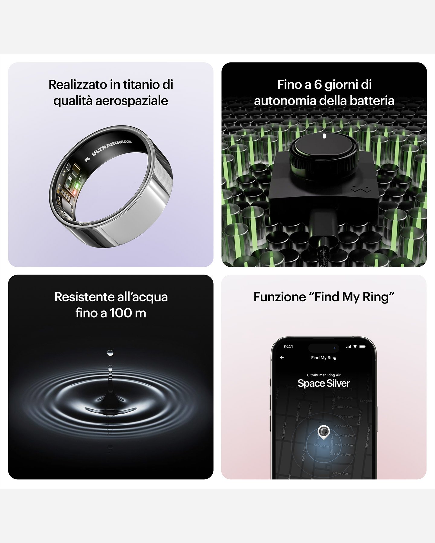 Fitness tracker ULTRAHUMAN AIR  - Argento - 4 | Cisalfa Sport