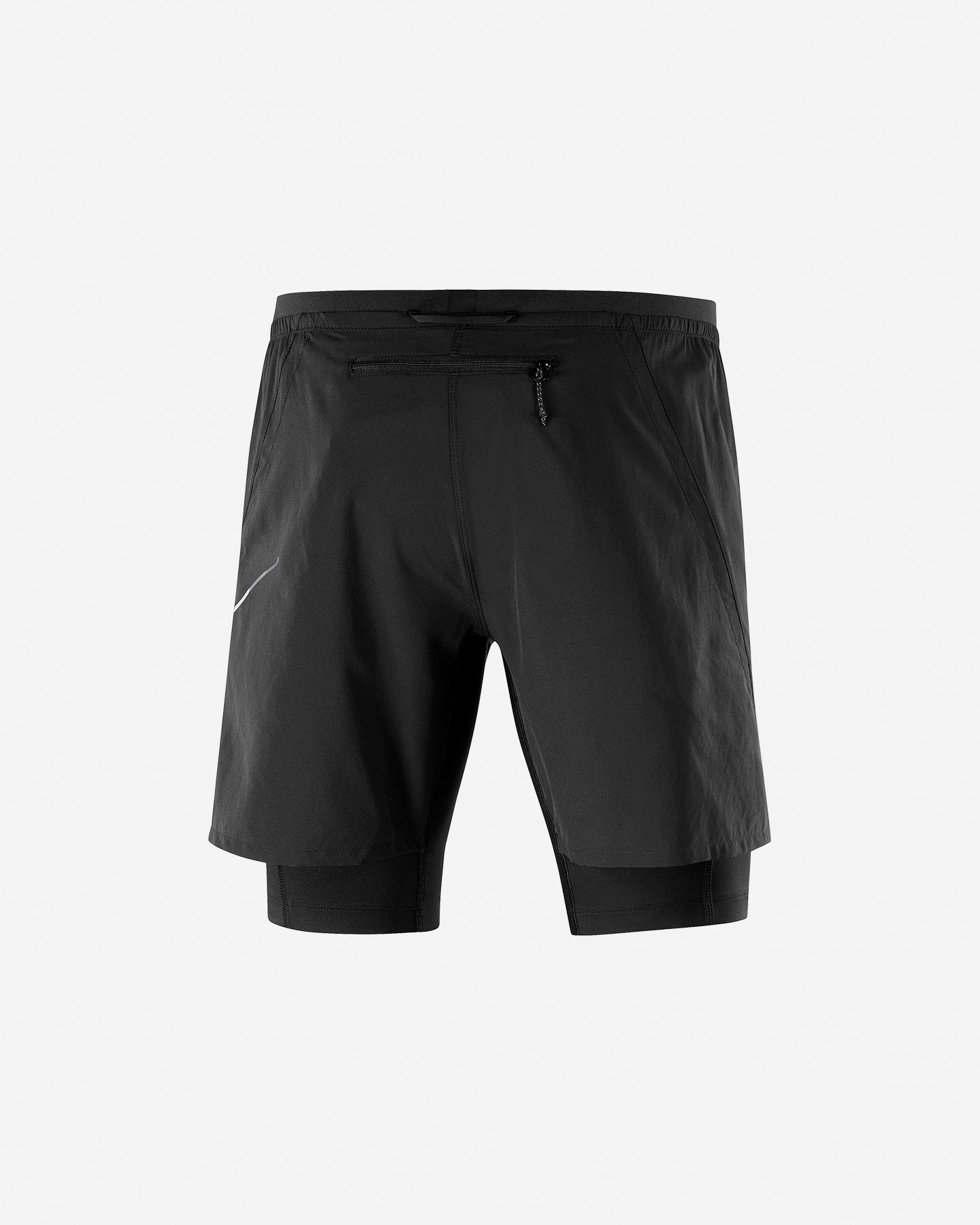 Short running SALOMON CROSSRUN TWINSKIN M - Nero - 0 | Cisalfa Sport
