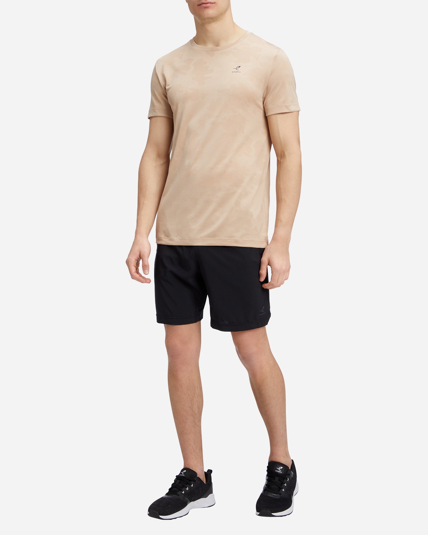T-shirt training ENERGETICS FABIO ALL OVER PRINTED M - Beige - 3 | Cisalfa Sport