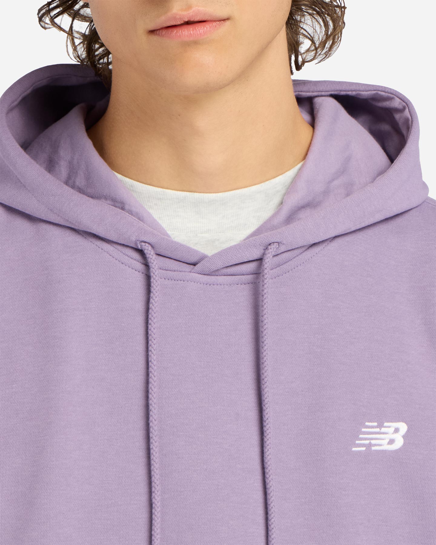 Felpa NEW BALANCE ESSENTIAL SMALL LOGO M - Viola - 3 | Cisalfa Sport