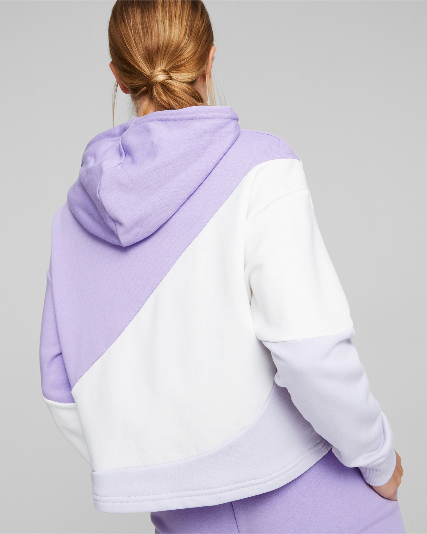 Felpa PUMA POWER COLORBLOCK W - Bianco - 3 | Cisalfa Sport
