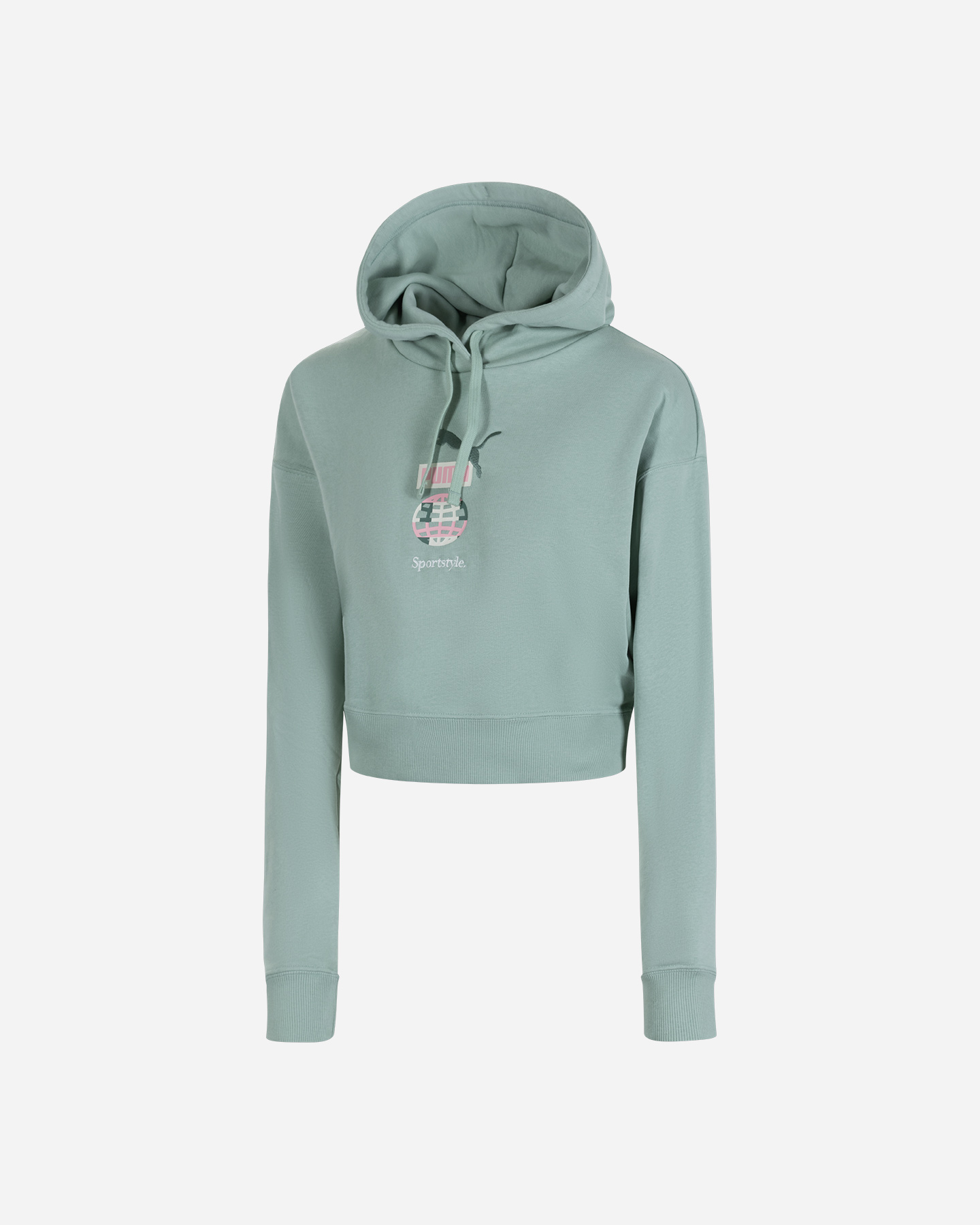 Felpa PUMA CONCEPT LOGO W - Verde - 0 | Cisalfa Sport