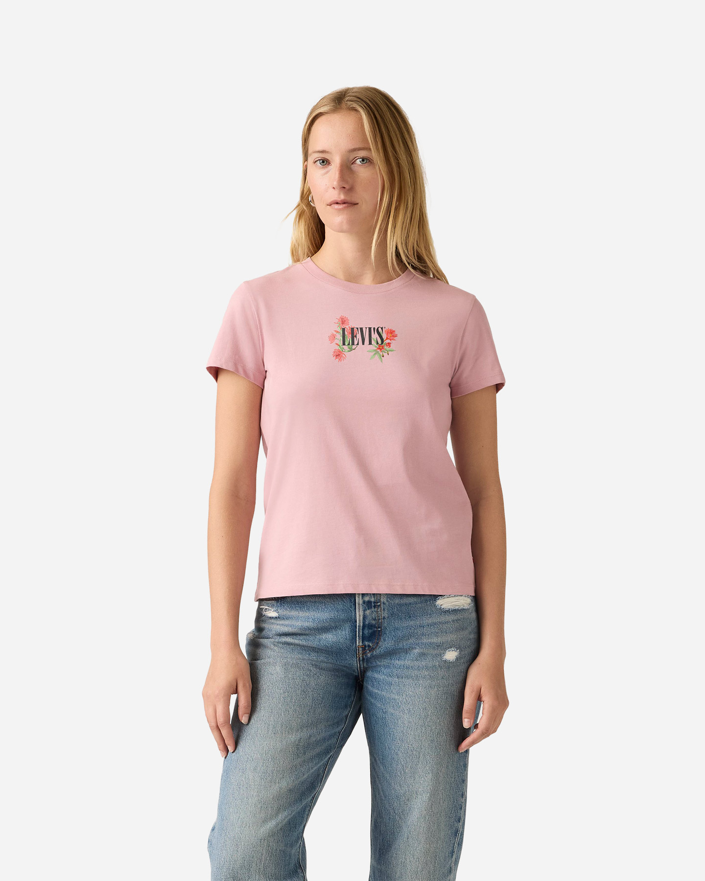 T-shirt LEVI'S BATWING FLOWERS W - Rosa - 2 | Cisalfa Sport