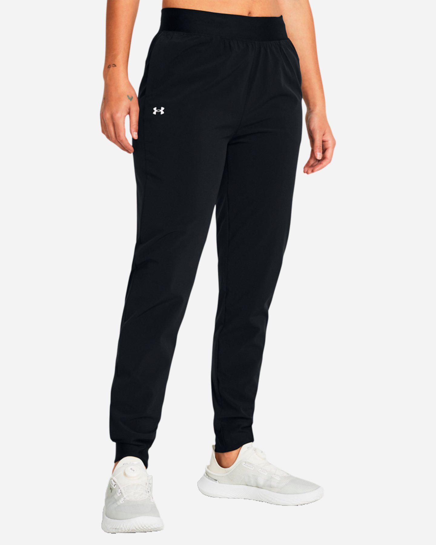 Pantalone UNDER ARMOUR WOVEN W - Nero - 2 | Cisalfa Sport