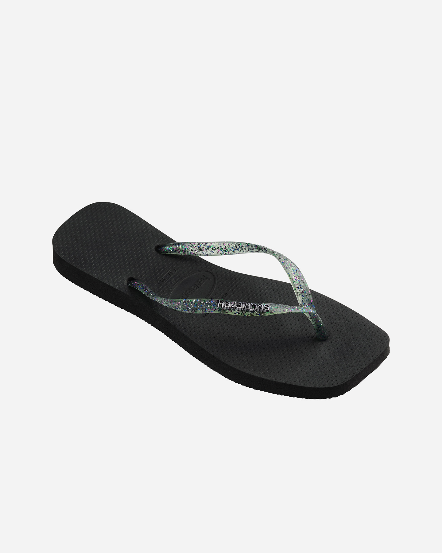Infradito HAVAIANAS SLIM SQUARE LOGO METALLIC W - Nero - 2 | Cisalfa Sport