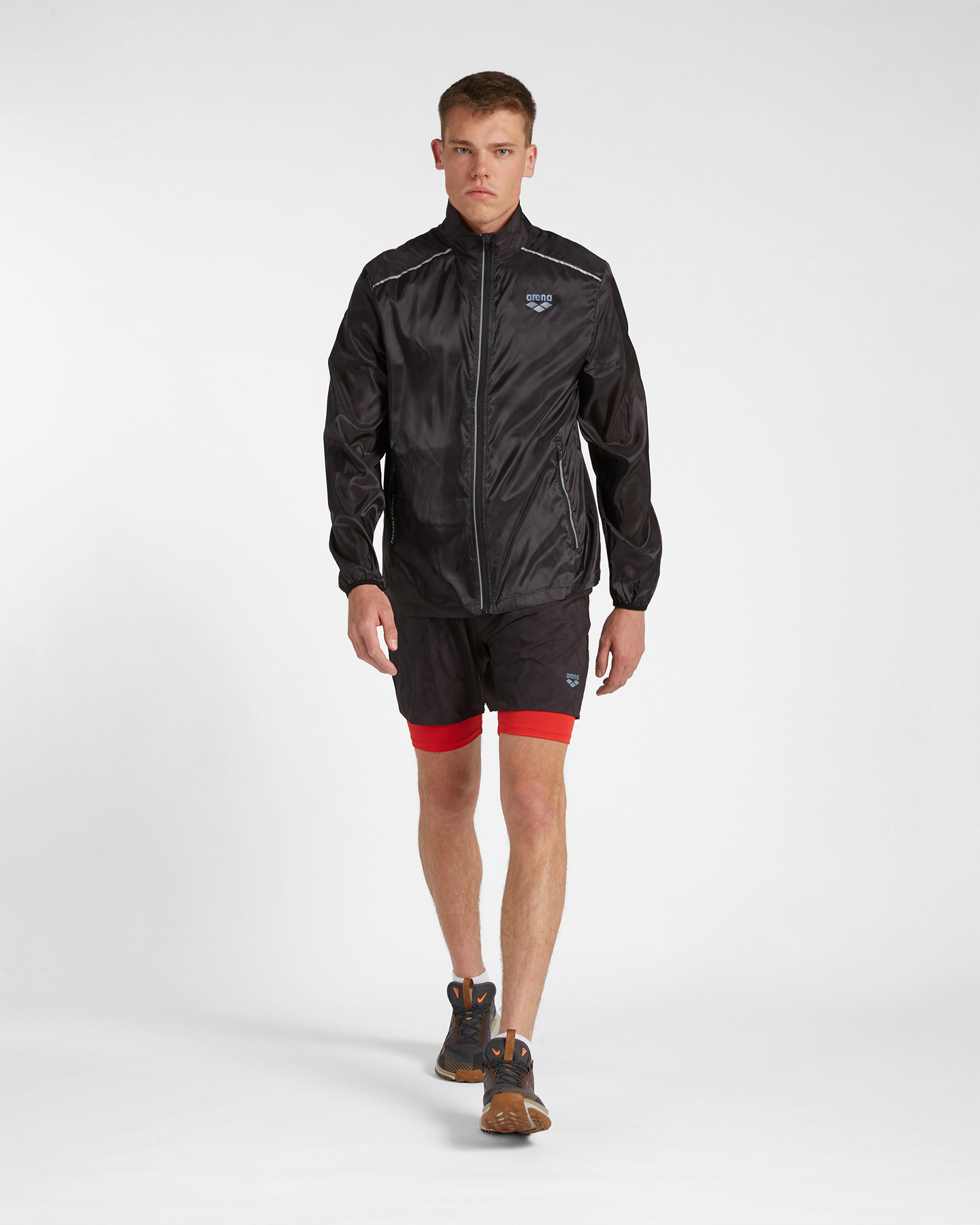 Giacca running ARENA ATHLETIC RUN M - Nero - 3 | Cisalfa Sport