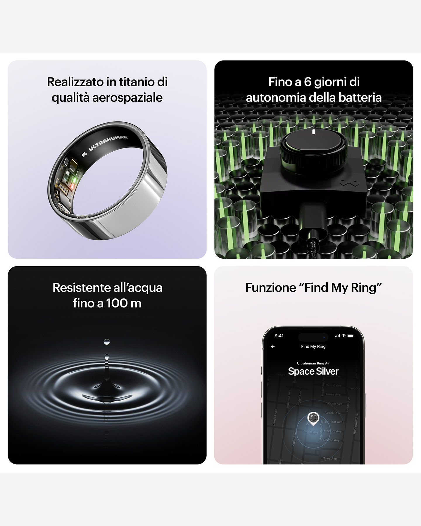 Fitness tracker ULTRAHUMAN AIR  - Argento - 4 | Cisalfa Sport