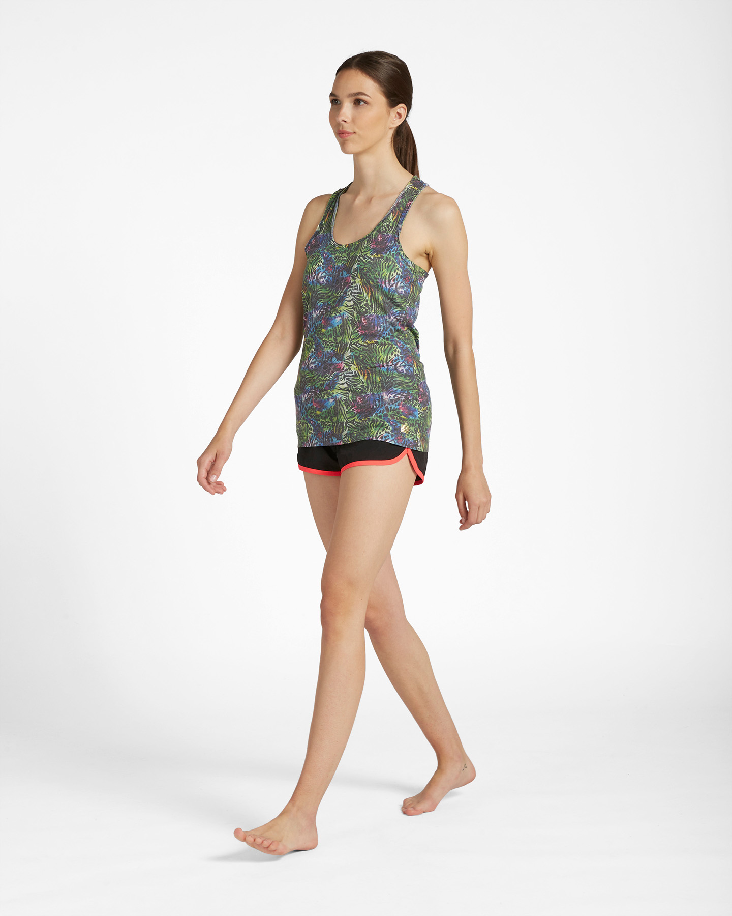 T-shirt ADMIRAL ST PAVONE ANIMALIER W - Verde - 3 | Cisalfa Sport