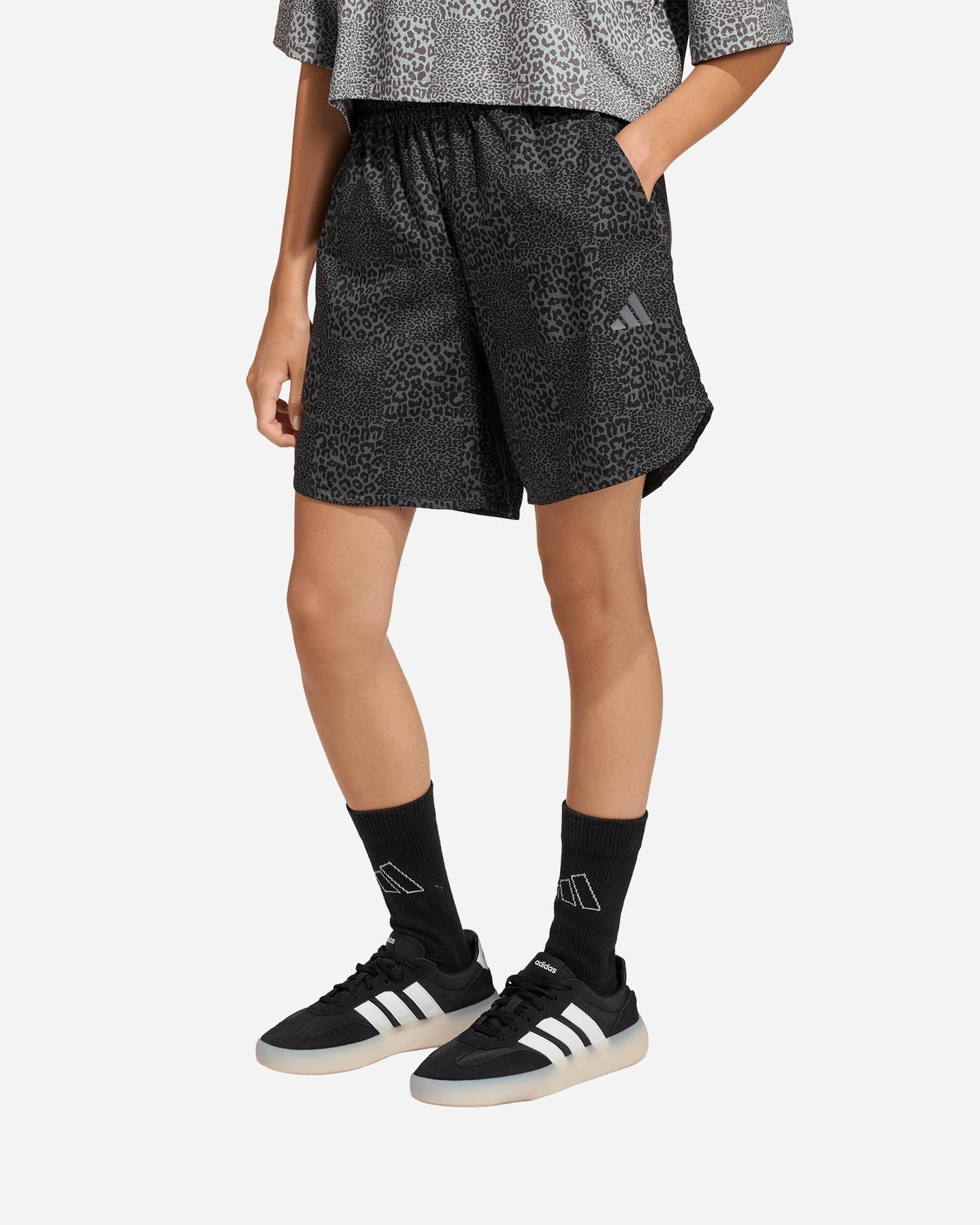 Pantaloncini ADIDAS ICONS PRINTED JR - Nero - 1 | Cisalfa Sport