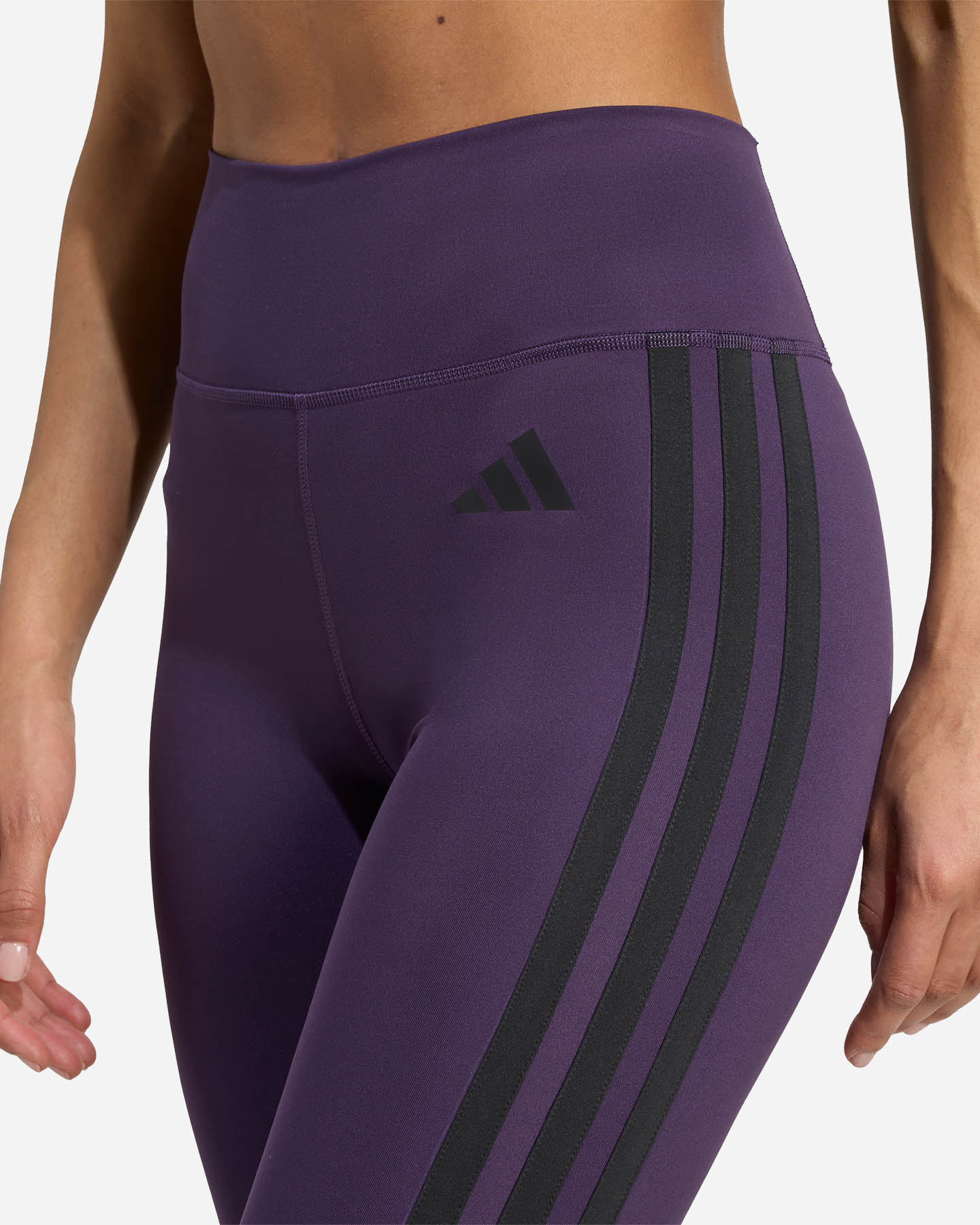 Leggings ADIDAS OPT ESSENTIAL 3STRIPES W - Rosso - 4 | Cisalfa Sport